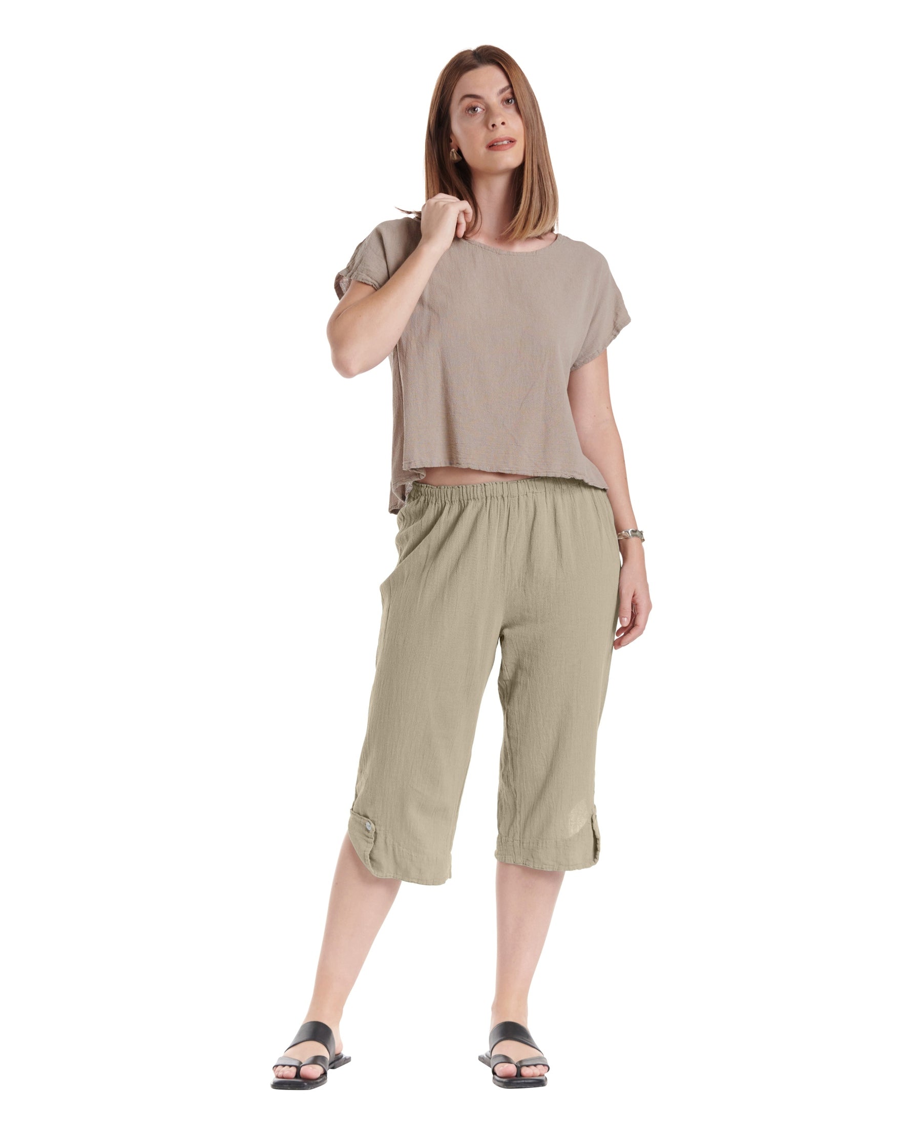 Beth Cotton Gauze Pants-Oh My Gauze