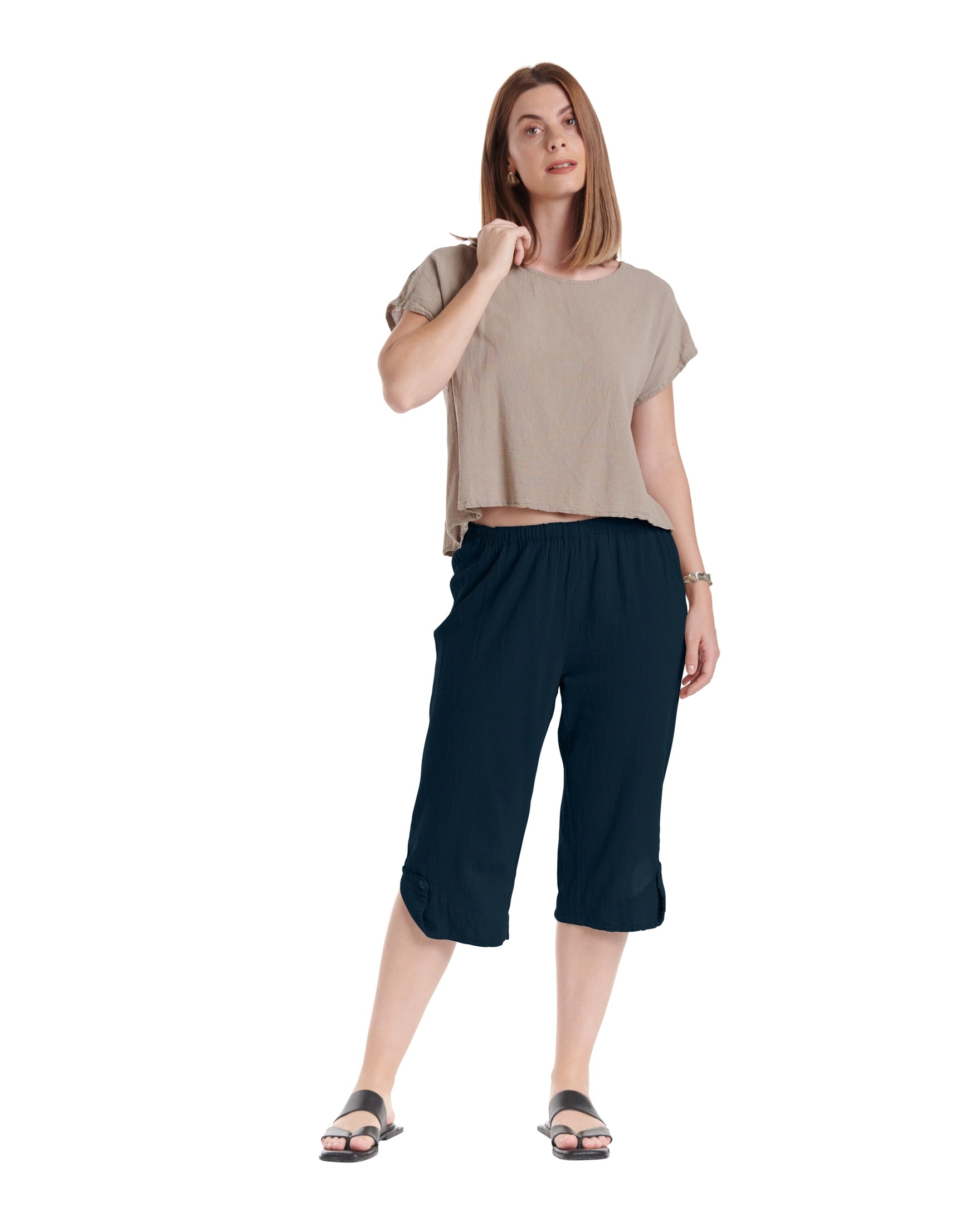 Beth Cotton Gauze Pants-Oh My Gauze