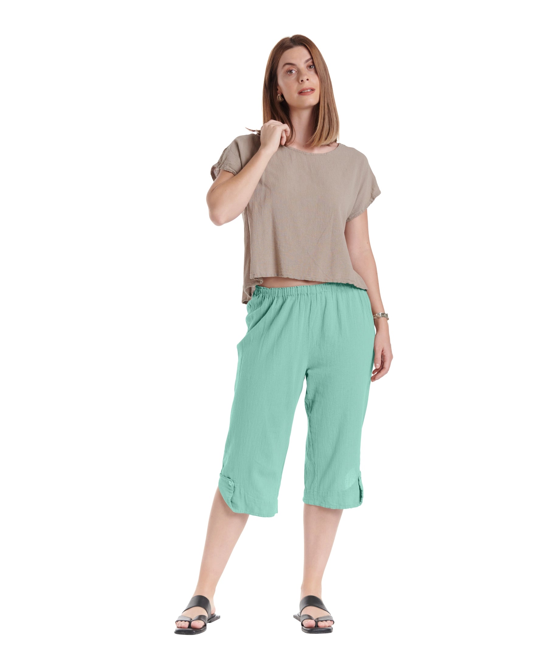Beth Cotton Gauze Pants-Oh My Gauze
