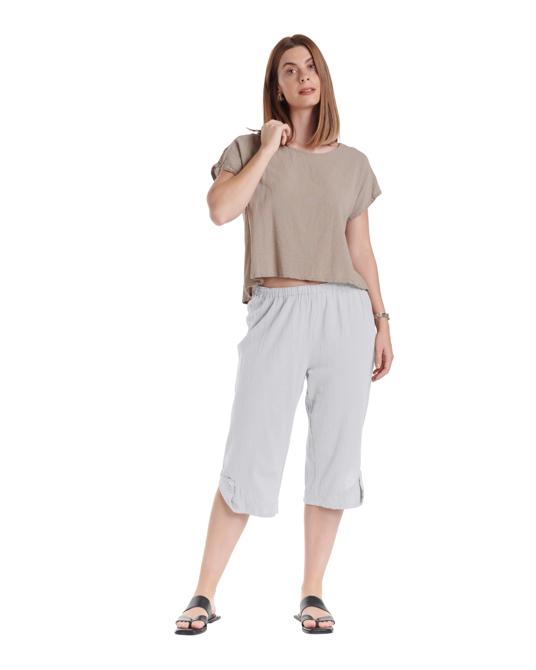 Beth Cotton Gauze Pants-Oh My Gauze