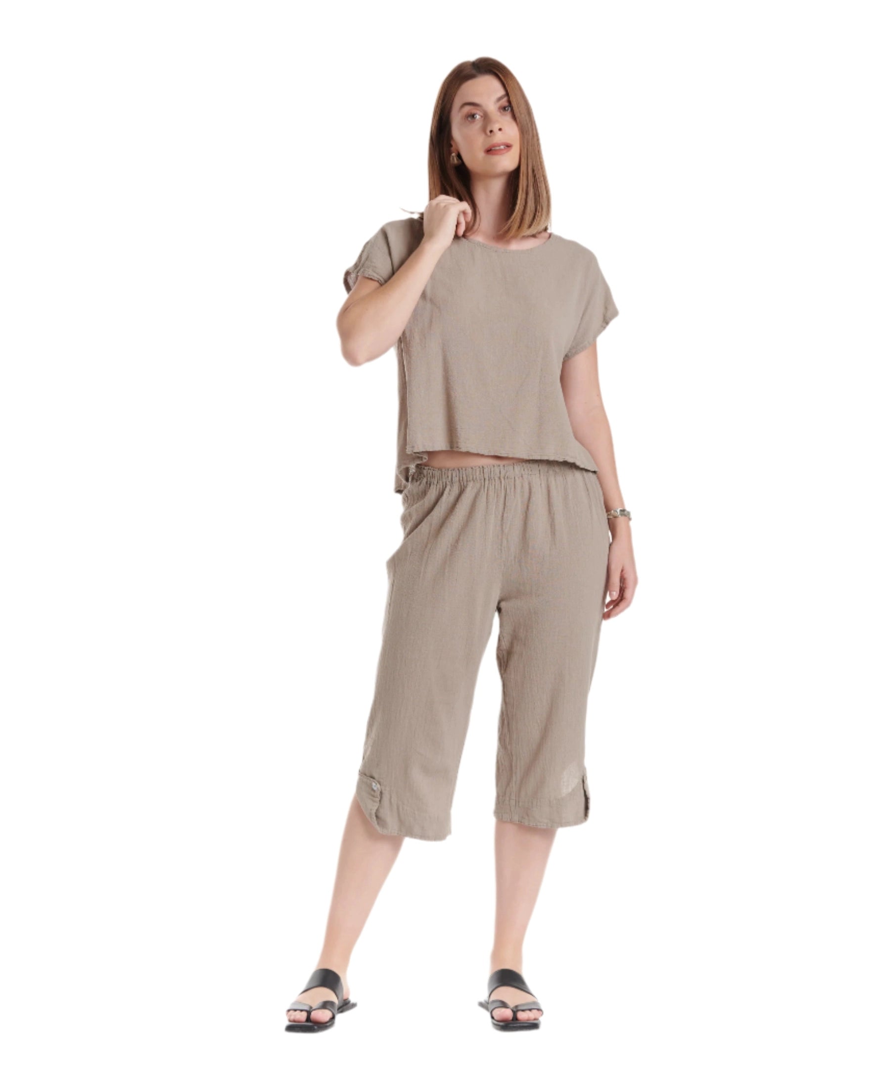 Beth Cotton Gauze Pants-Oh My Gauze