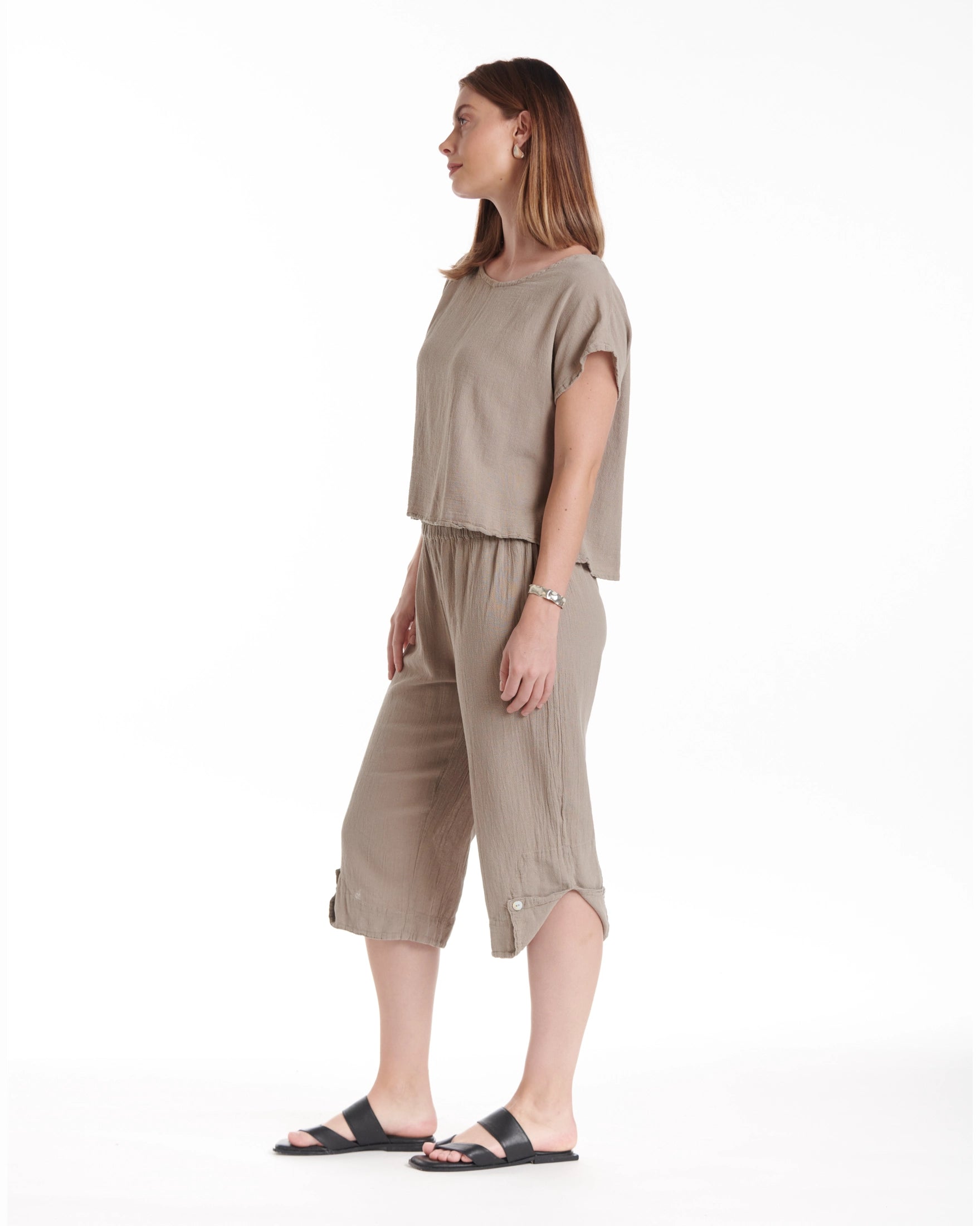 Beth Cotton Gauze Pants-Oh My Gauze