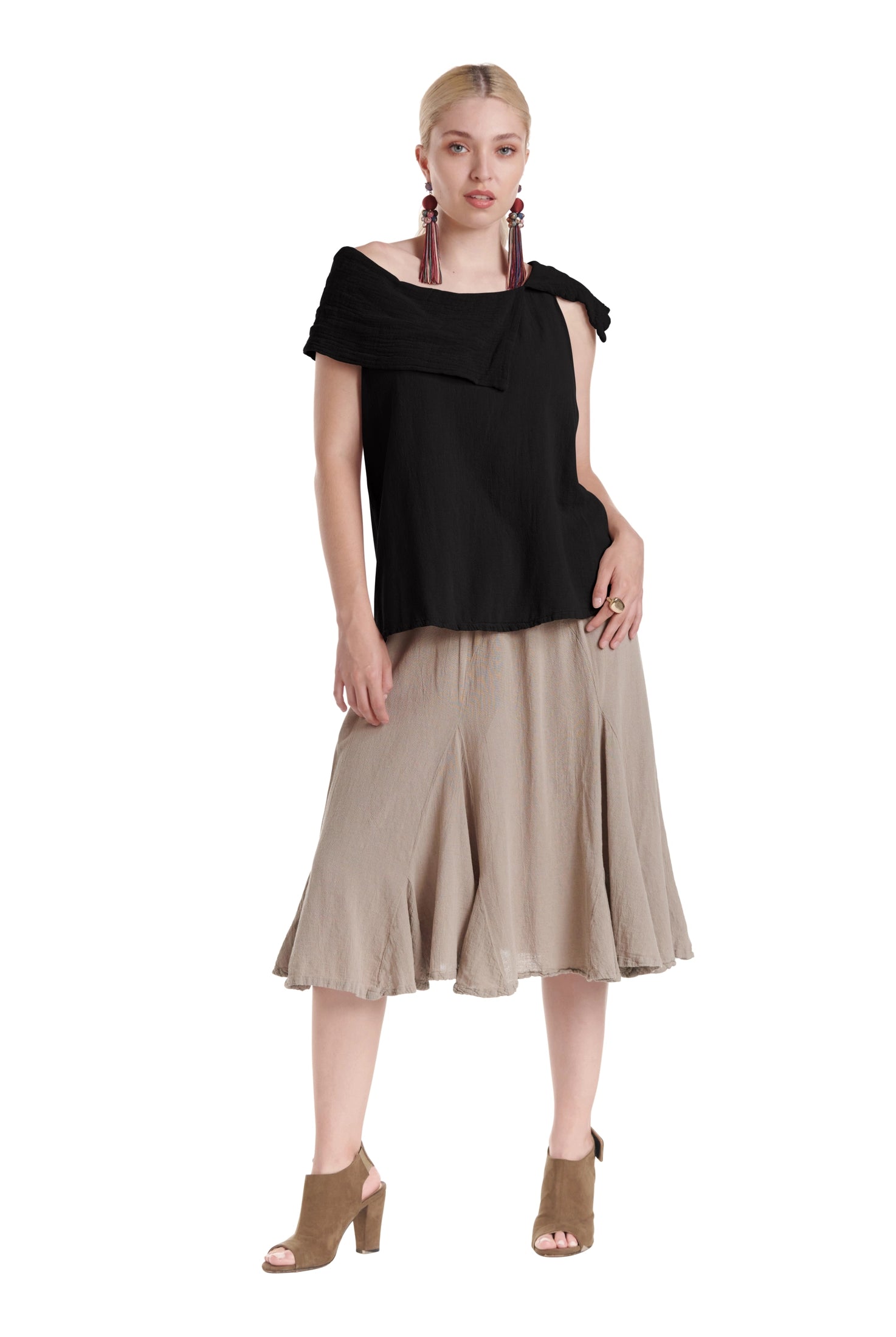 Bird Cotton Gauze Blouse-Oh My Gauze