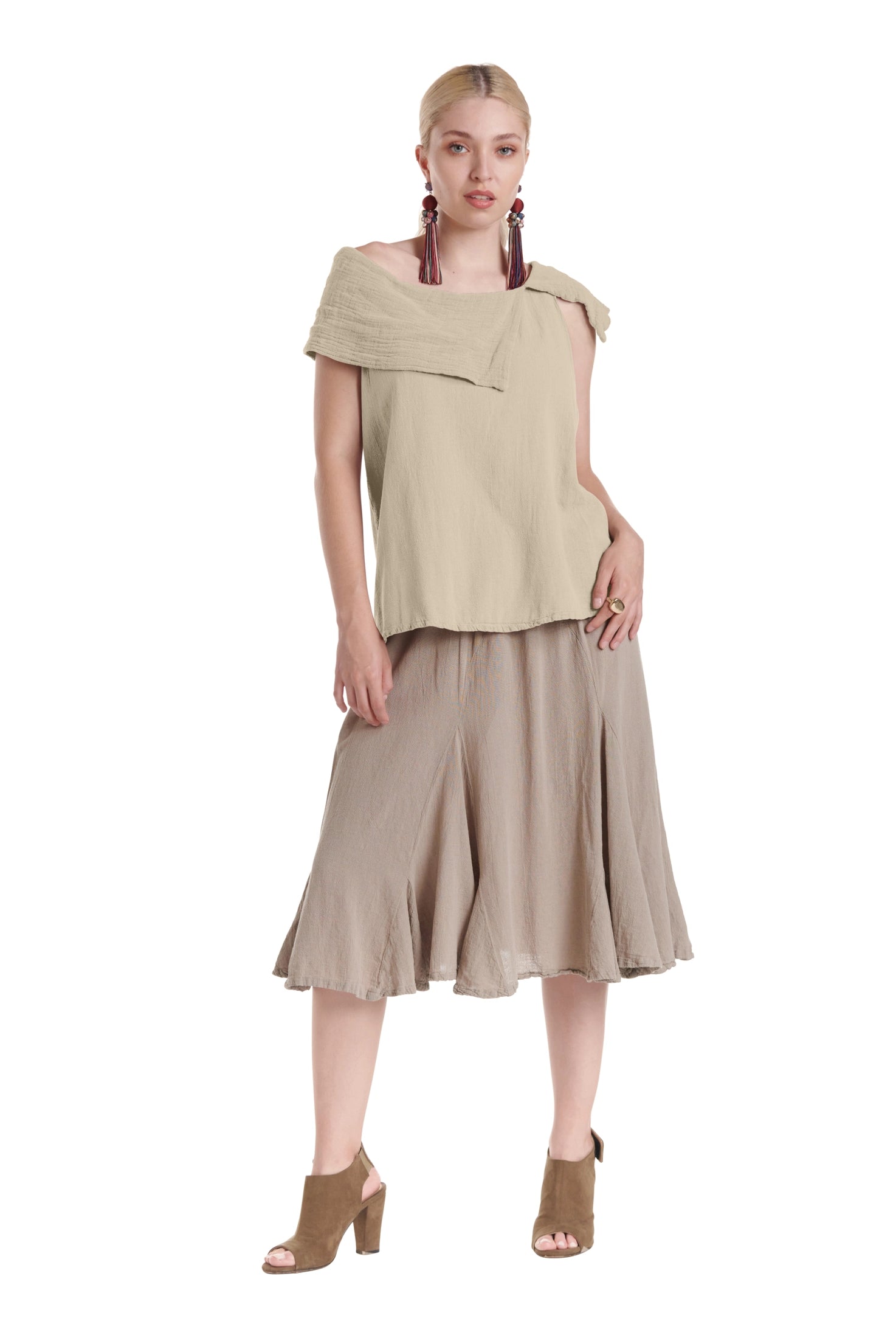 Bird Cotton Gauze Blouse-Oh My Gauze