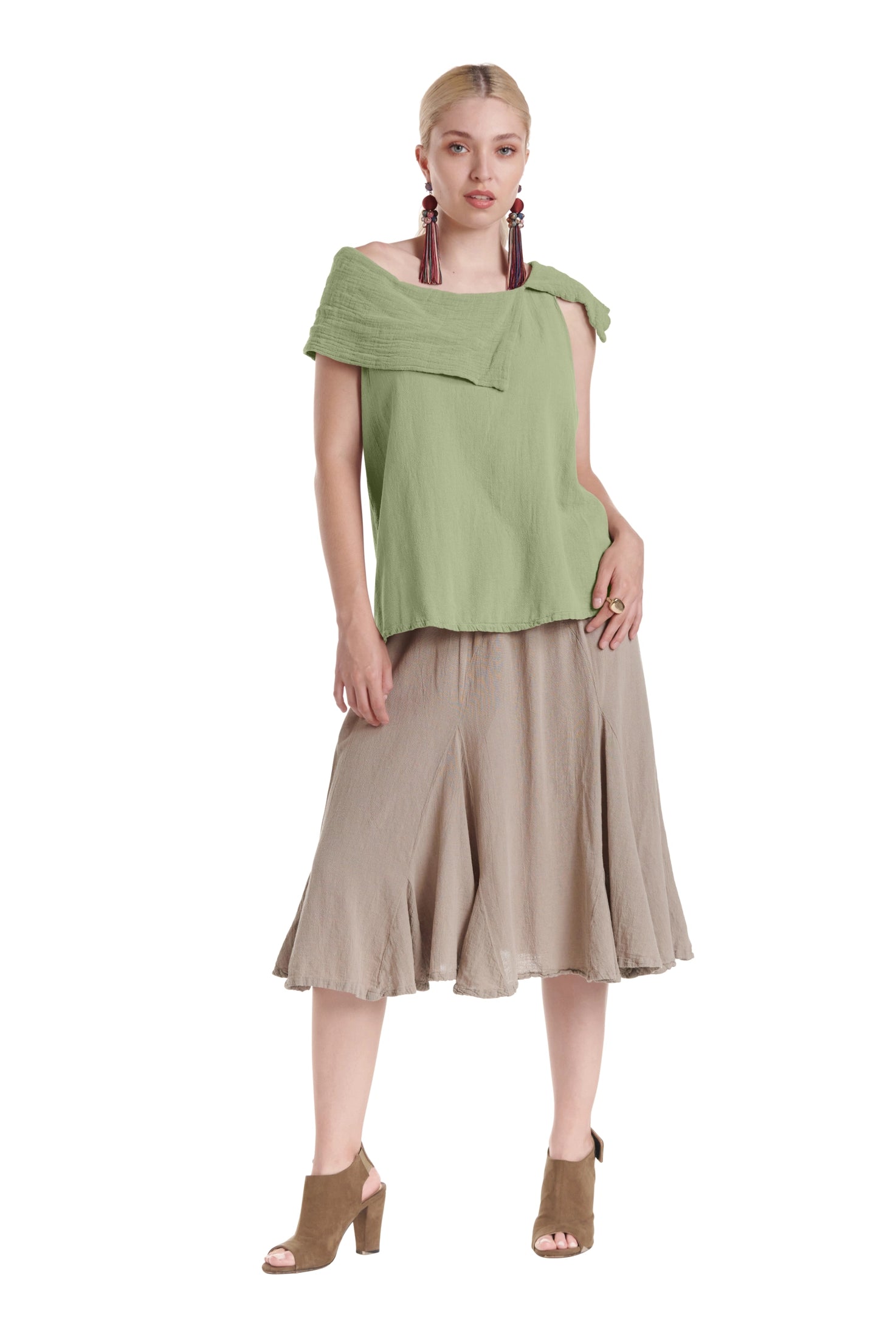 Bird Cotton Gauze Blouse-Oh My Gauze