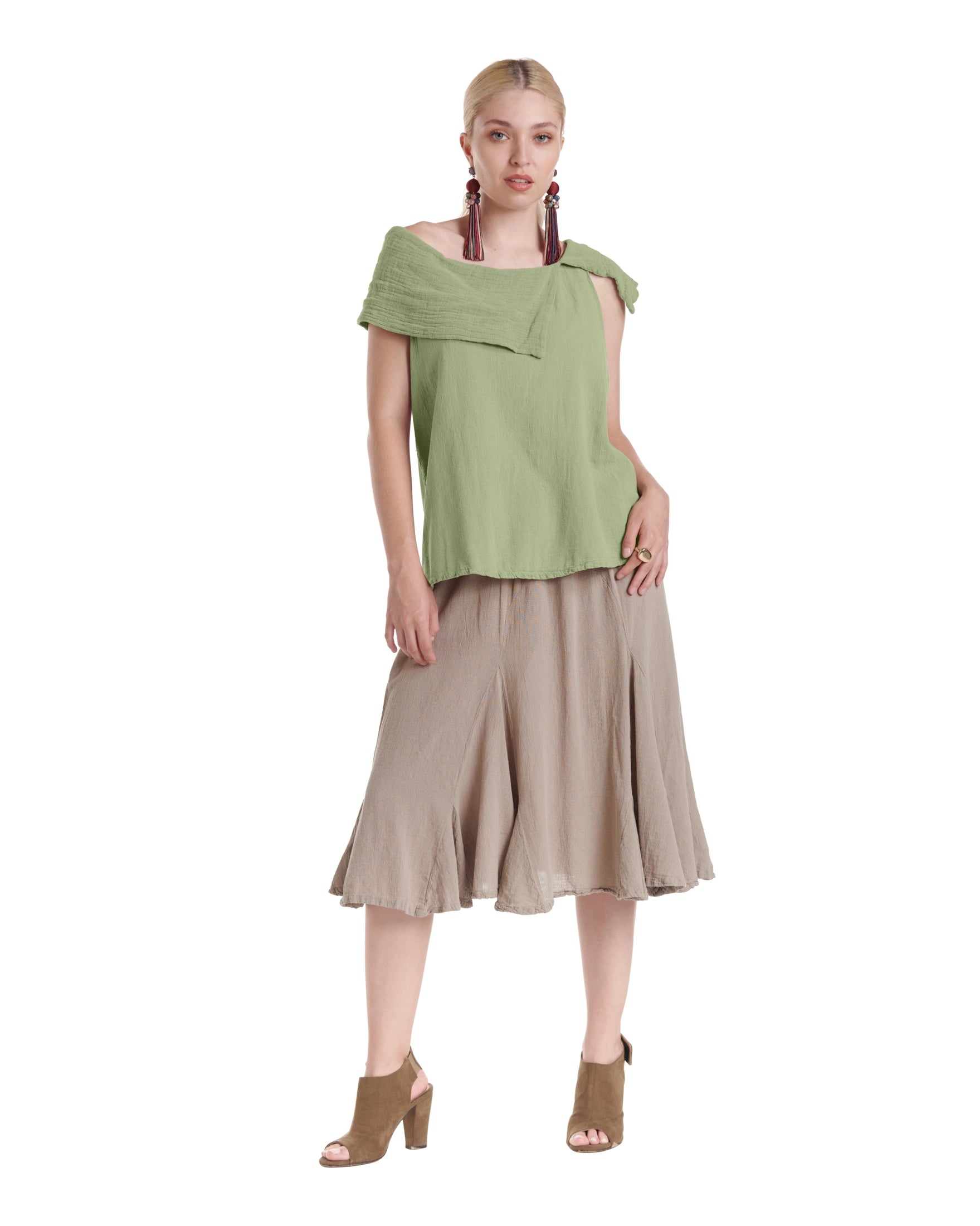 Bird Cotton Gauze Blouse-Oh My Gauze