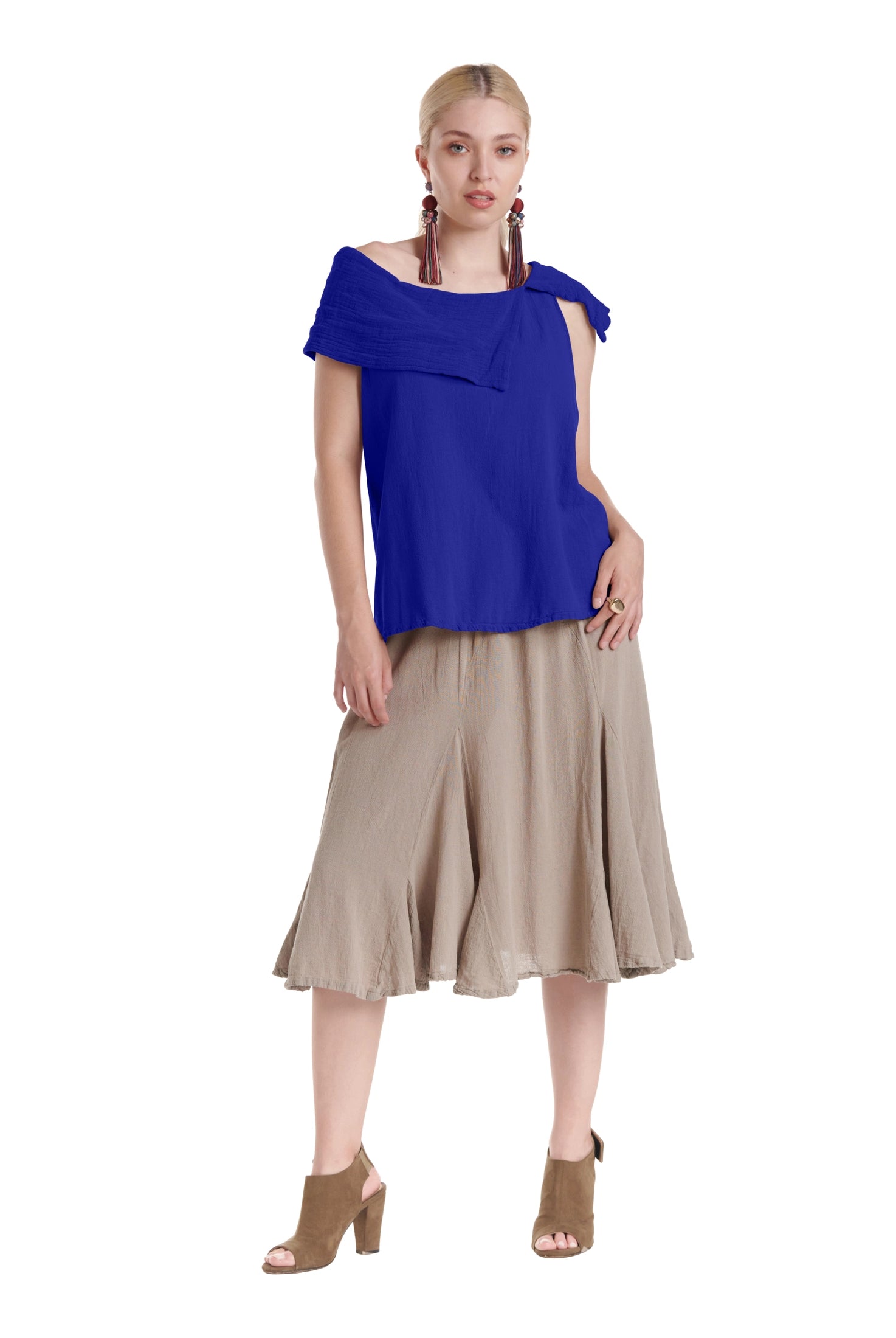 Bird Cotton Gauze Blouse-Oh My Gauze