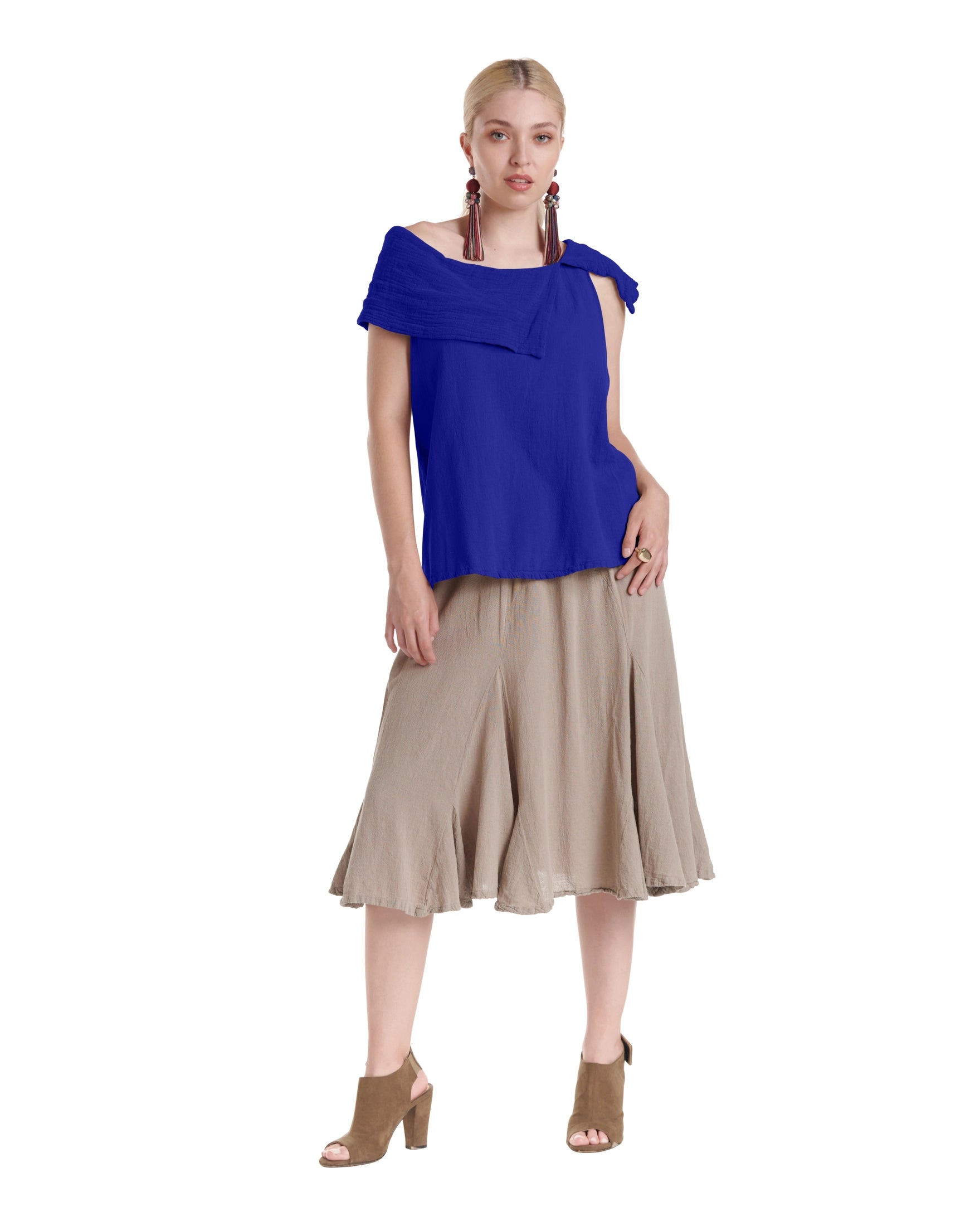 Bird Cotton Gauze Blouse-Oh My Gauze