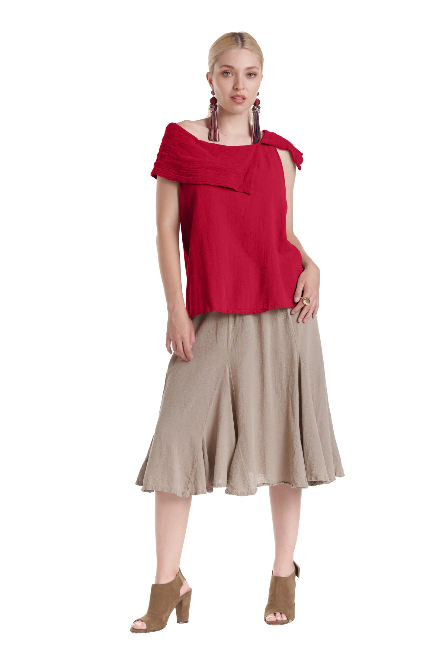 Bird Cotton Gauze Blouse-Oh My Gauze