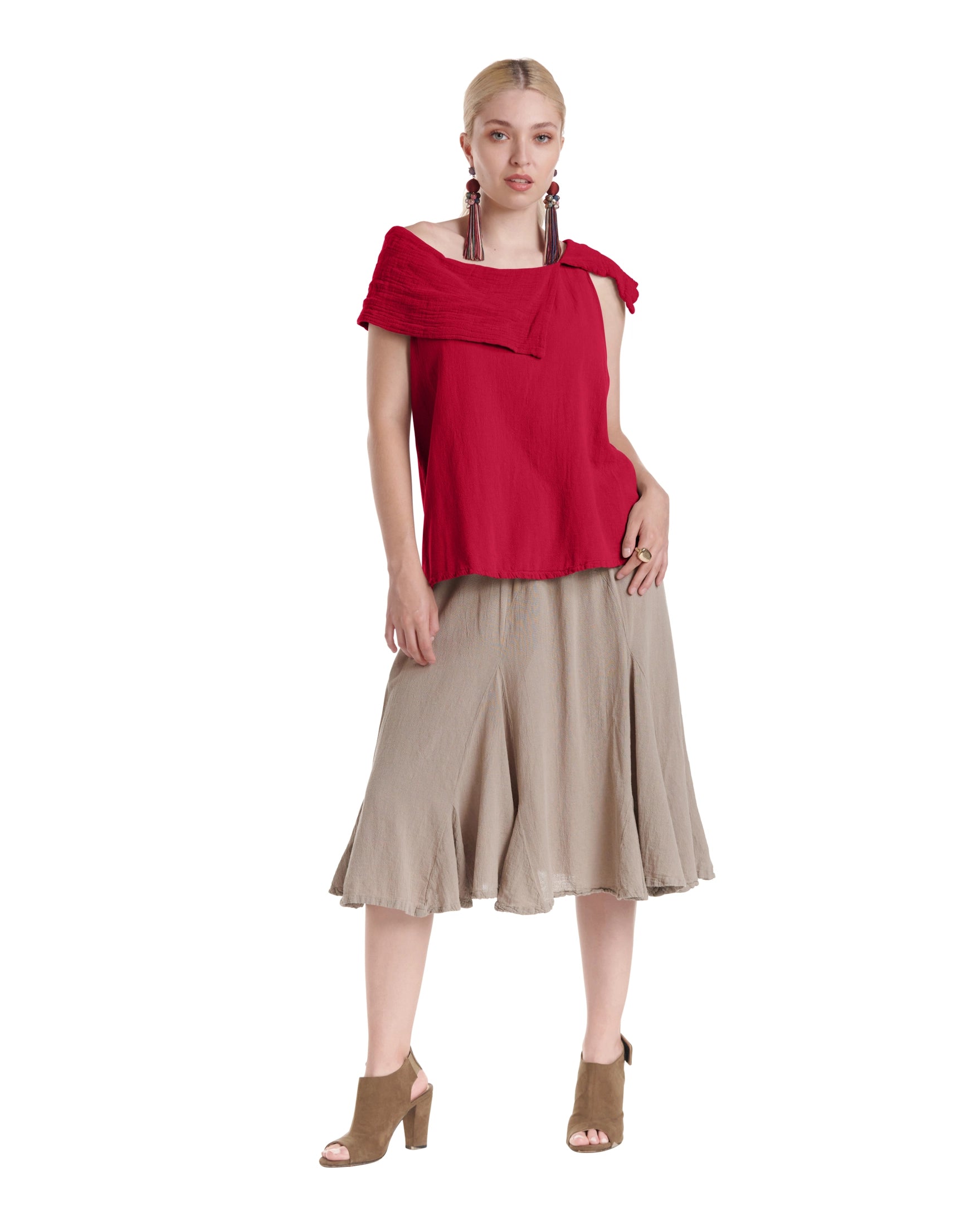 Bird Cotton Gauze Blouse-Oh My Gauze