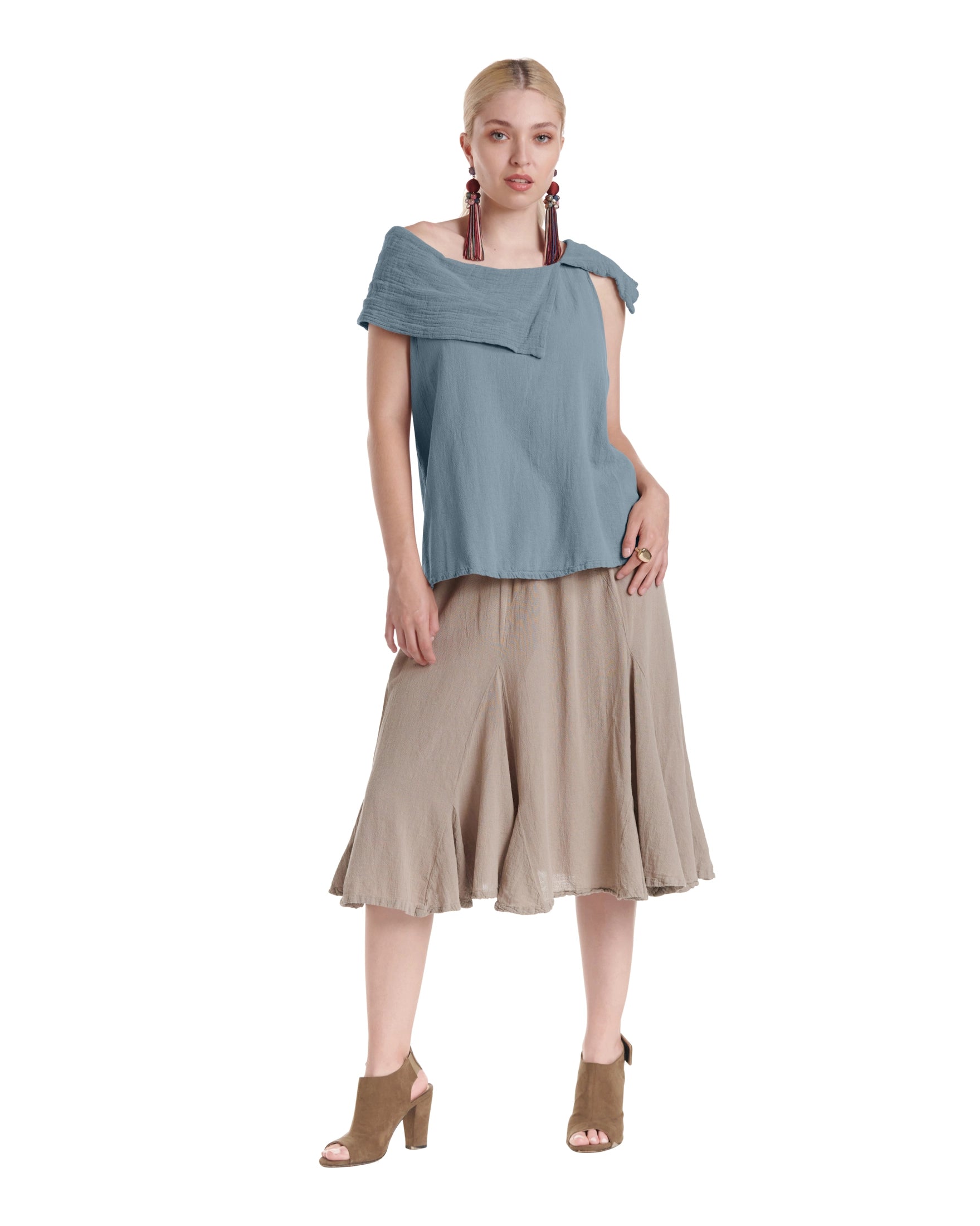 Bird Cotton Gauze Blouse-Oh My Gauze