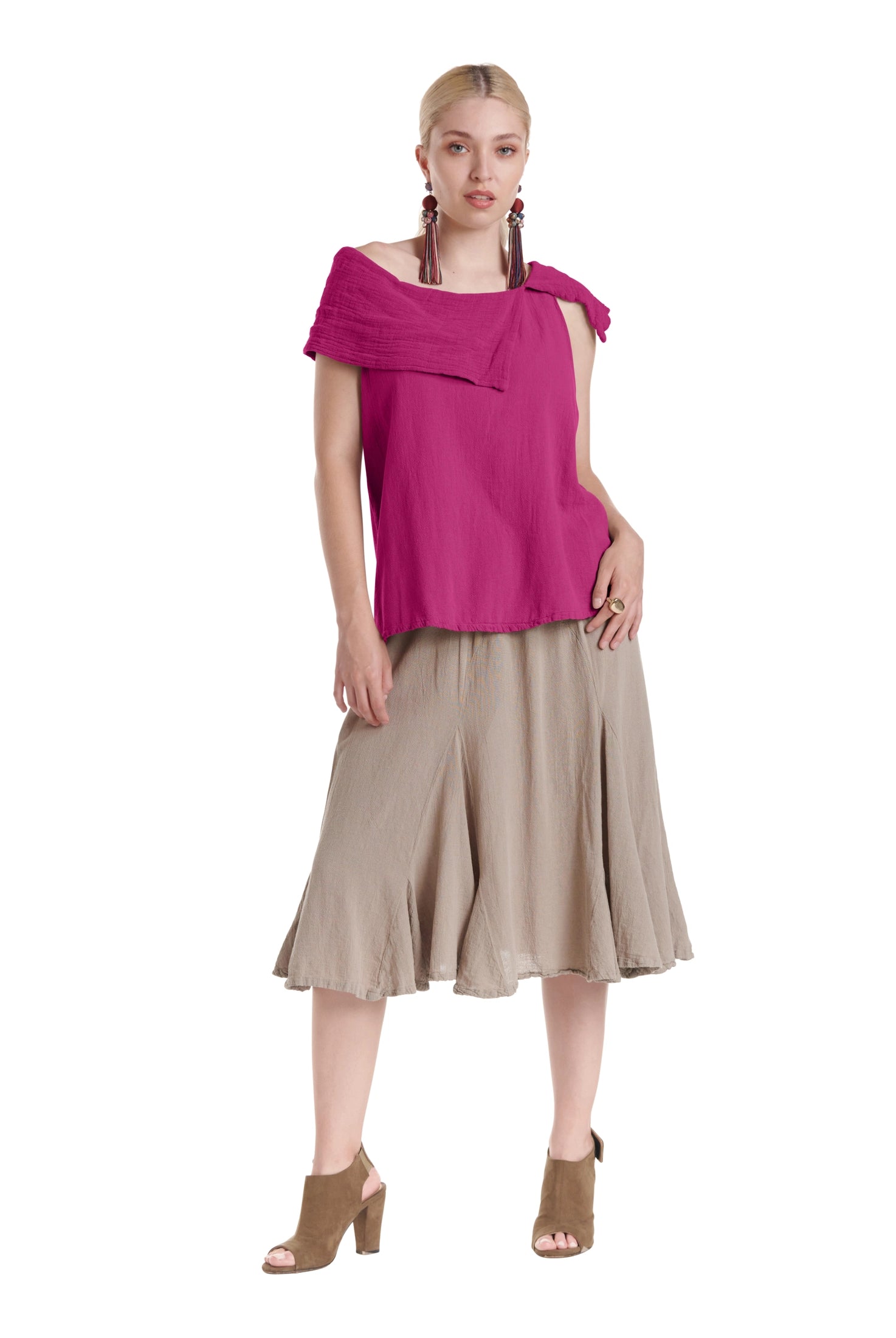 Bird Cotton Gauze Blouse-Oh My Gauze