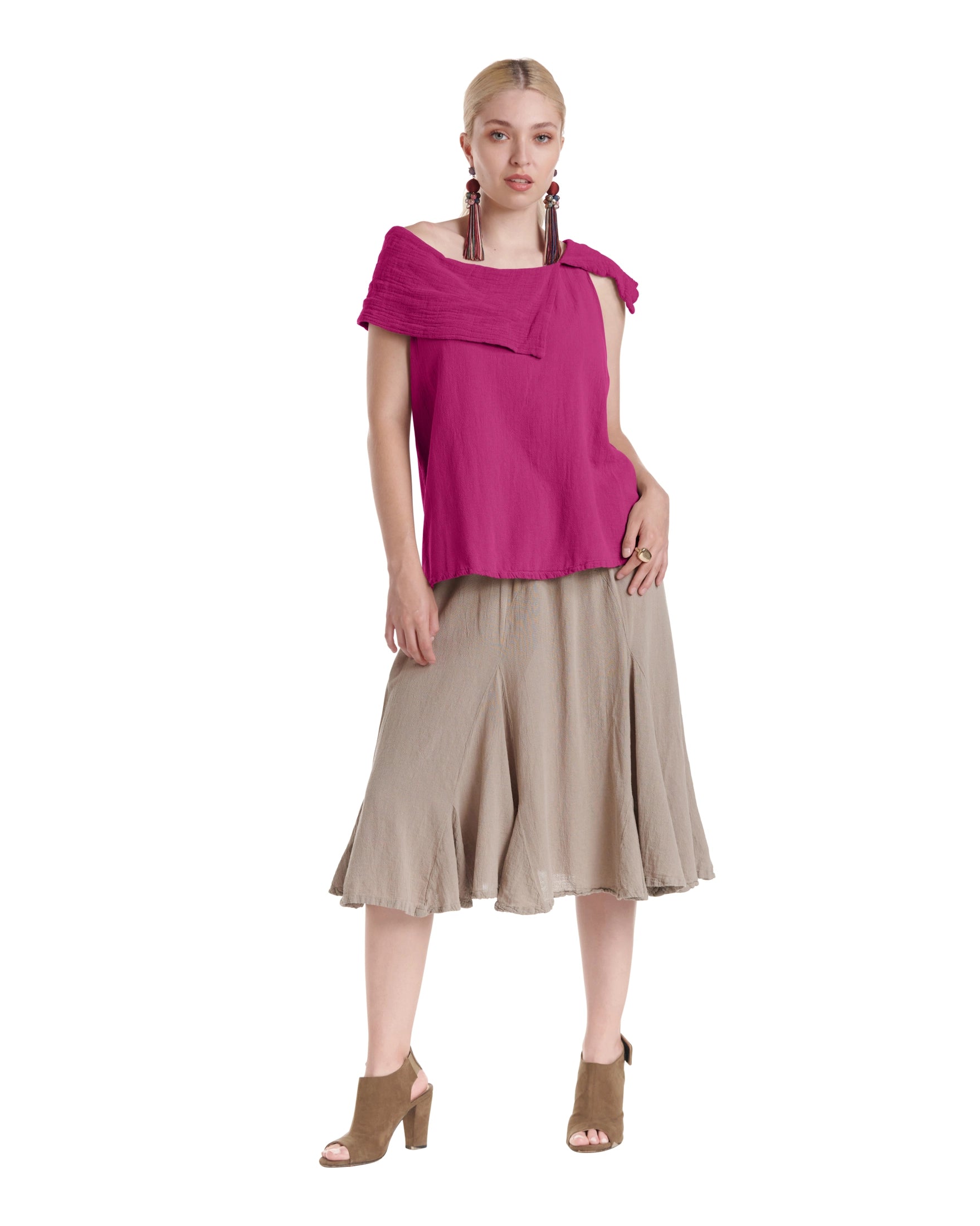 Bird Cotton Gauze Blouse-Oh My Gauze