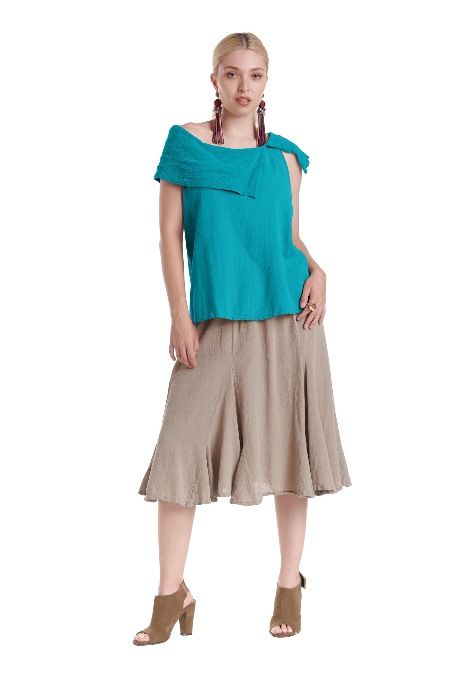 Bird Cotton Gauze Blouse-Oh My Gauze