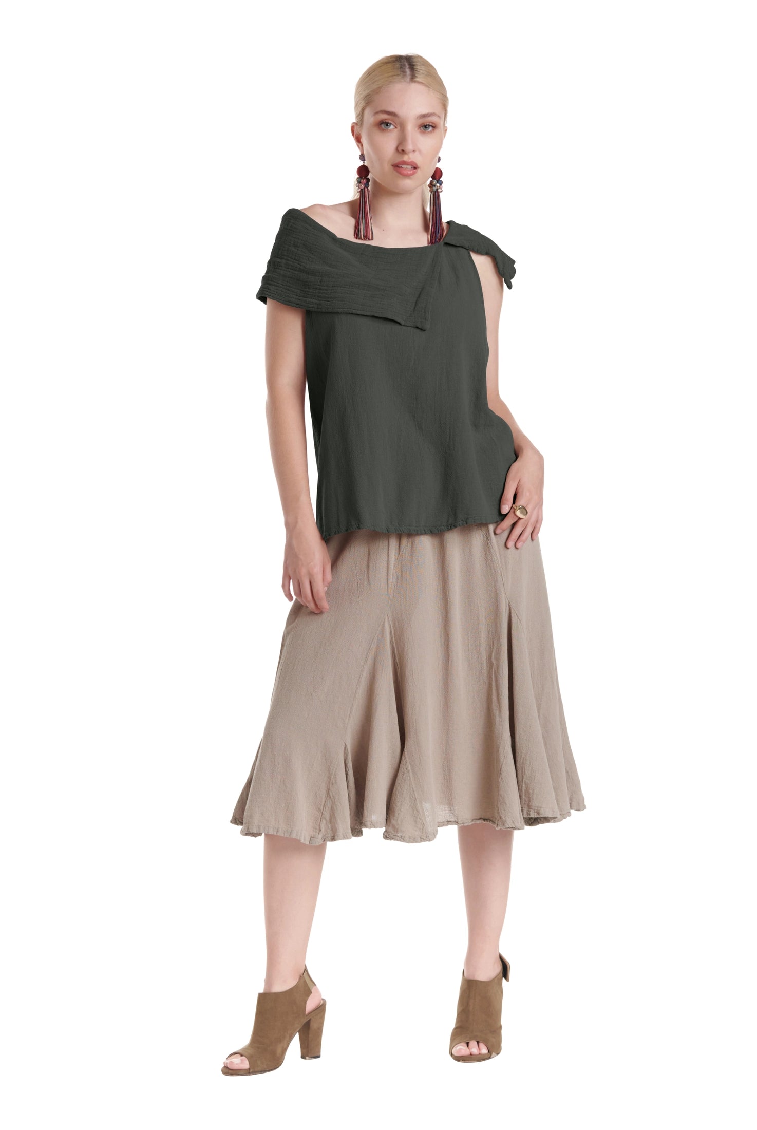 Bird Cotton Gauze Blouse-Oh My Gauze