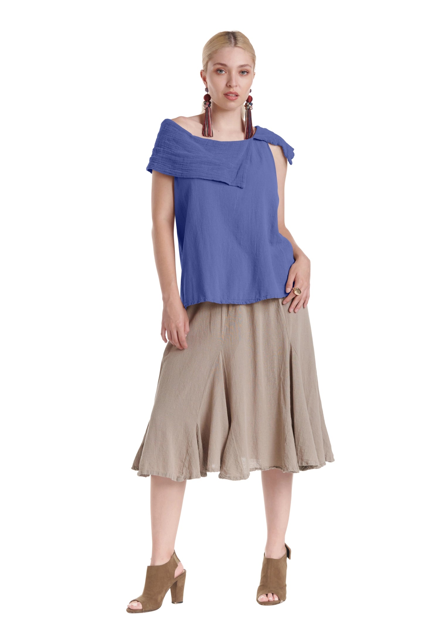 Bird Cotton Gauze Blouse-Oh My Gauze
