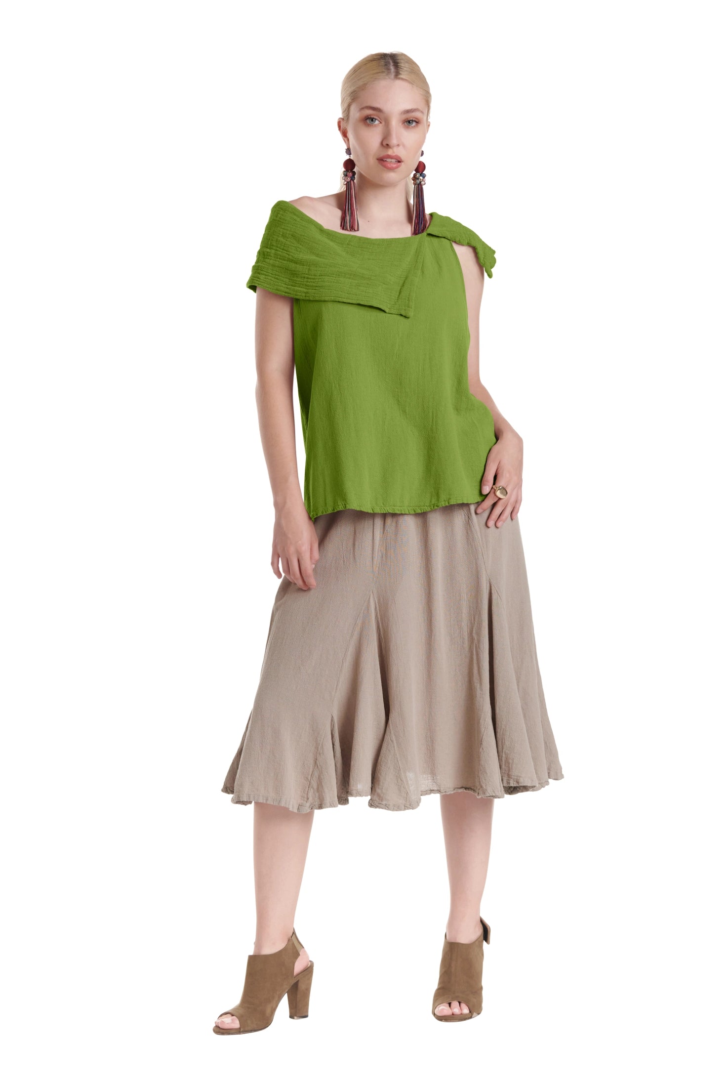 Bird Cotton Gauze Blouse-Oh My Gauze