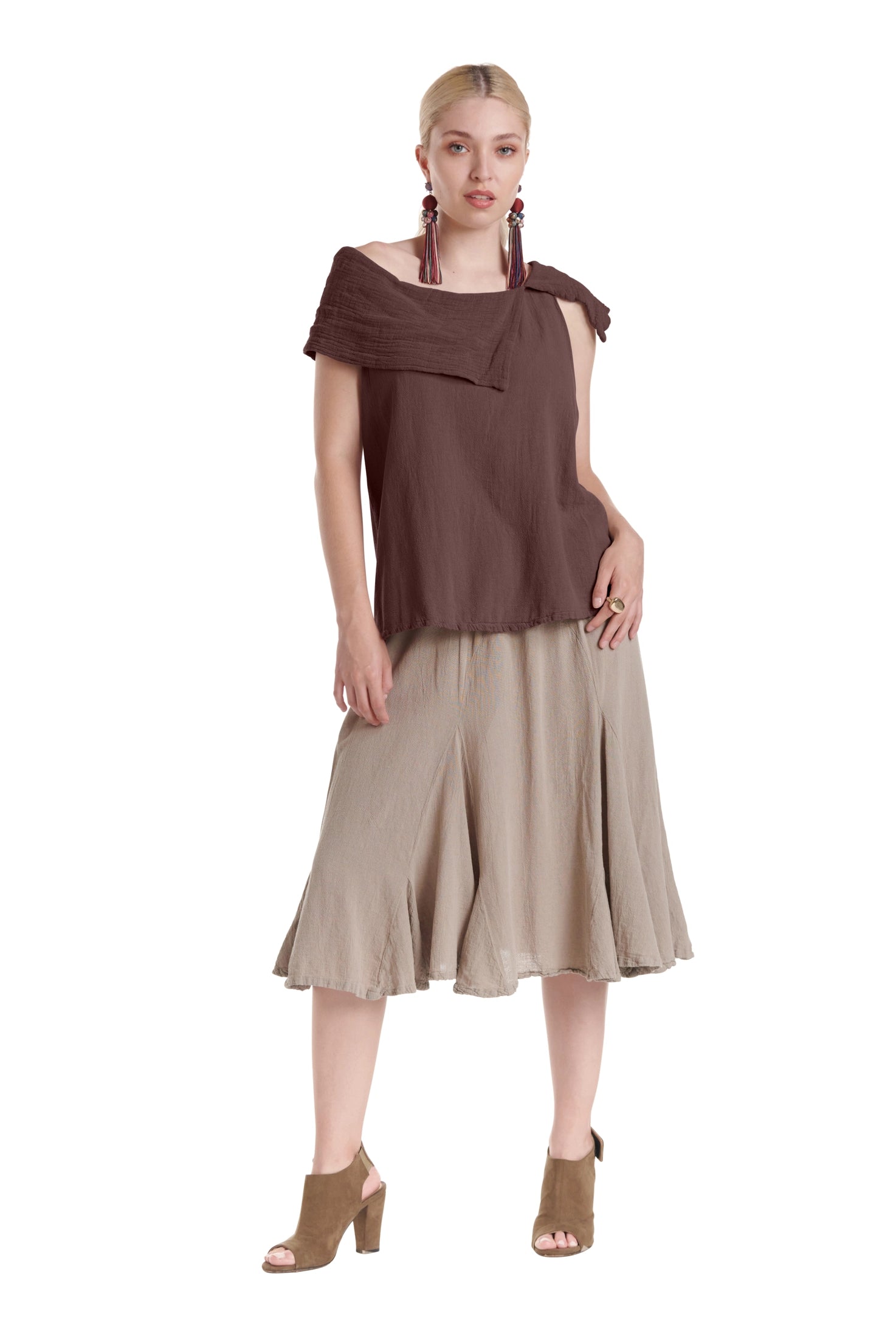 Bird Cotton Gauze Blouse-Oh My Gauze
