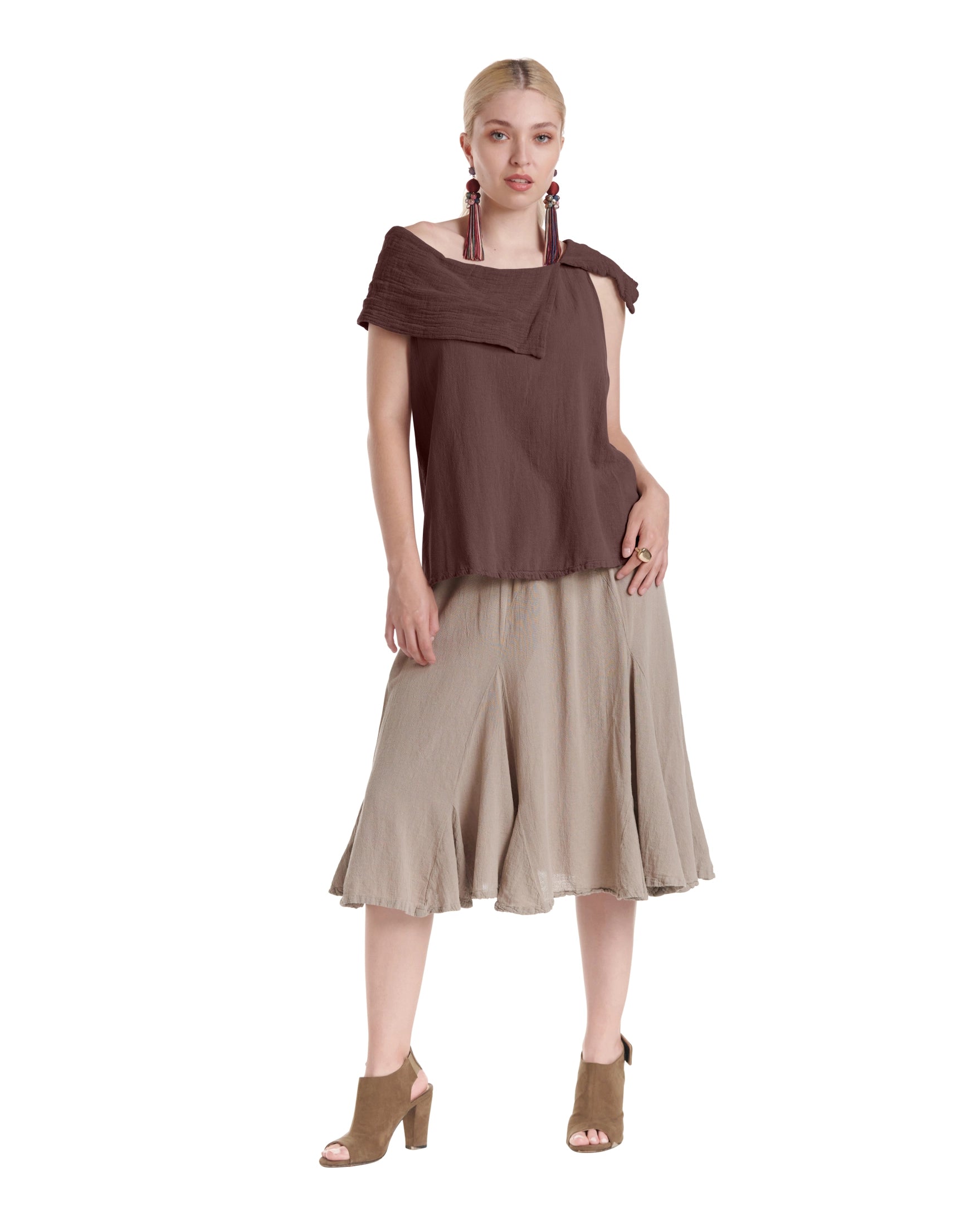 Bird Cotton Gauze Blouse-Oh My Gauze