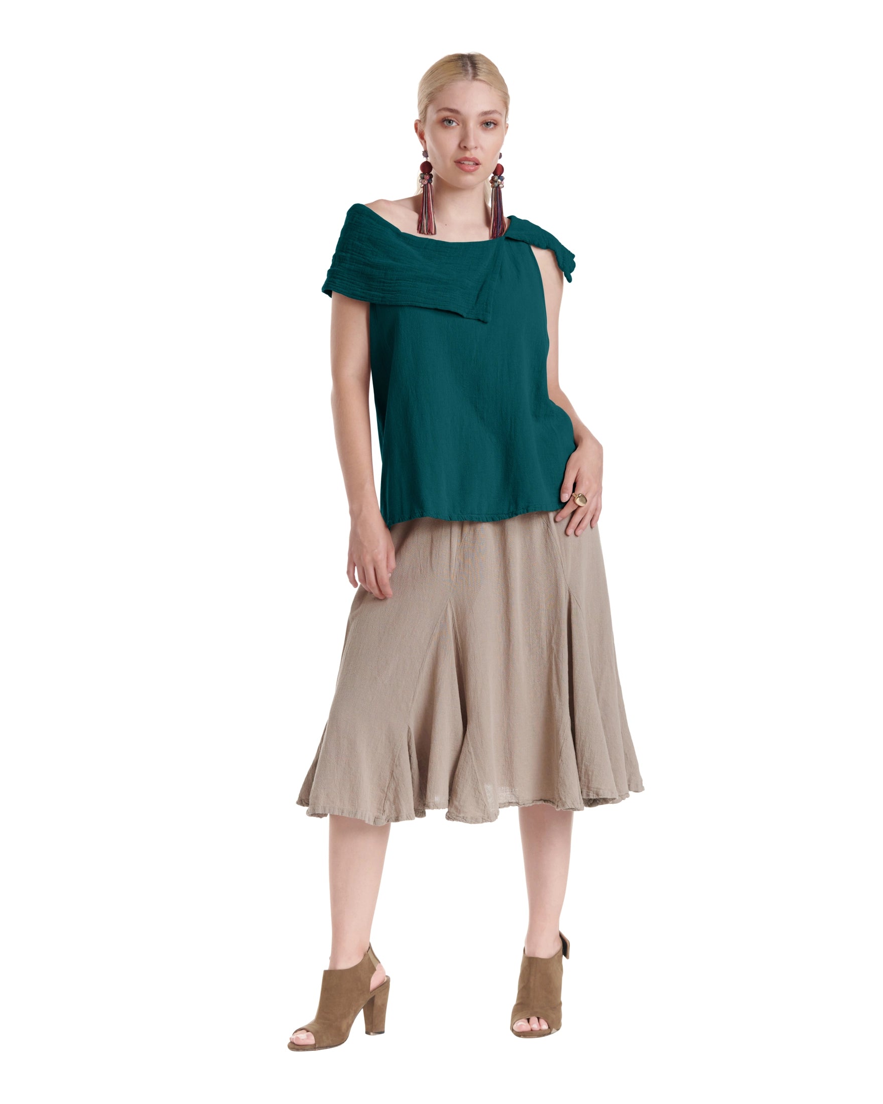 Bird Cotton Gauze Blouse-Oh My Gauze