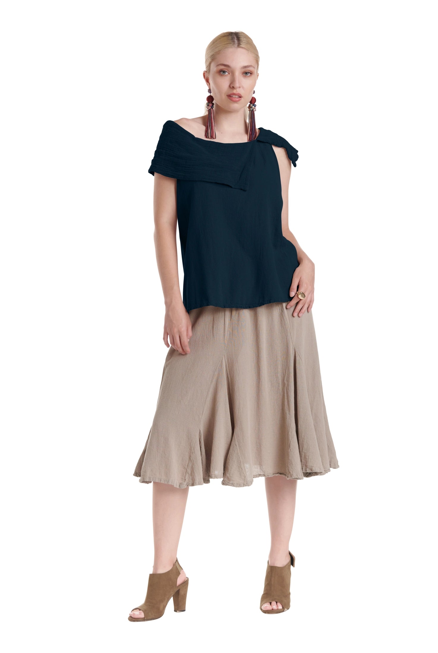 Bird Cotton Gauze Blouse-Oh My Gauze
