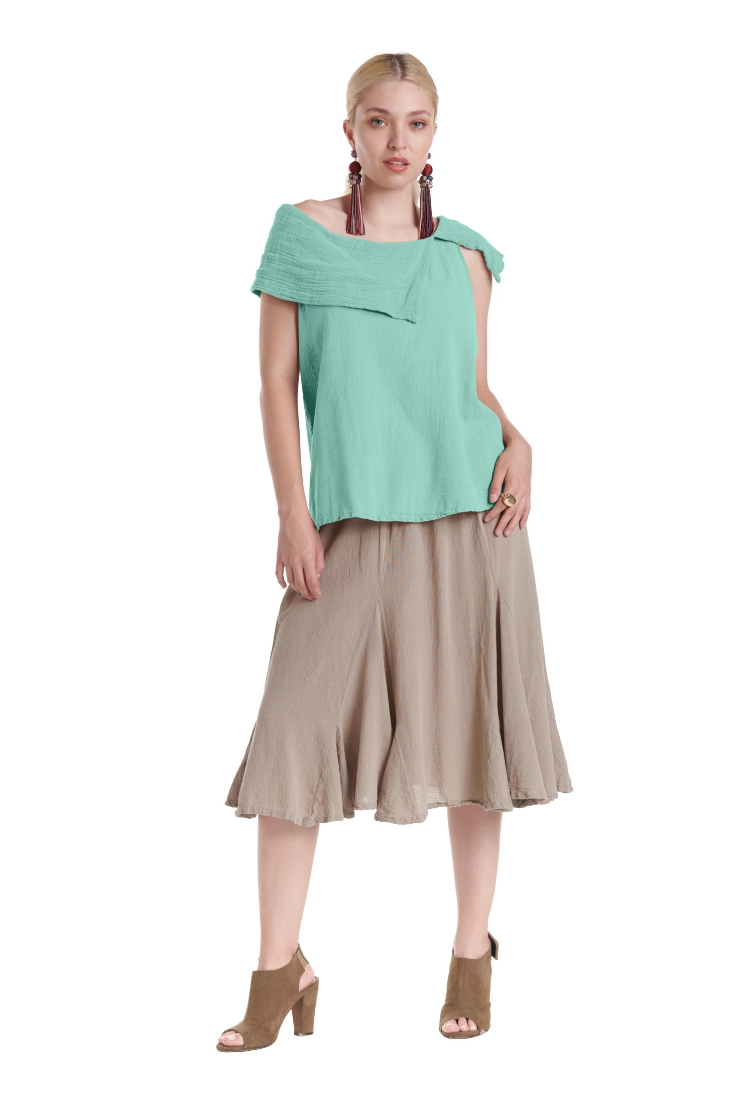 Bird Cotton Gauze Blouse-Oh My Gauze