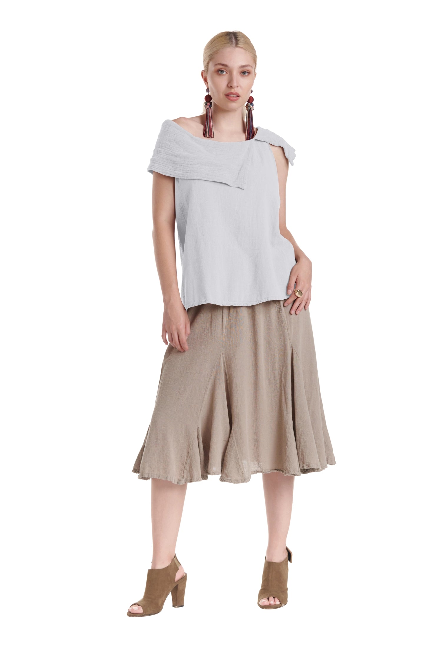 Bird Cotton Gauze Blouse-Oh My Gauze