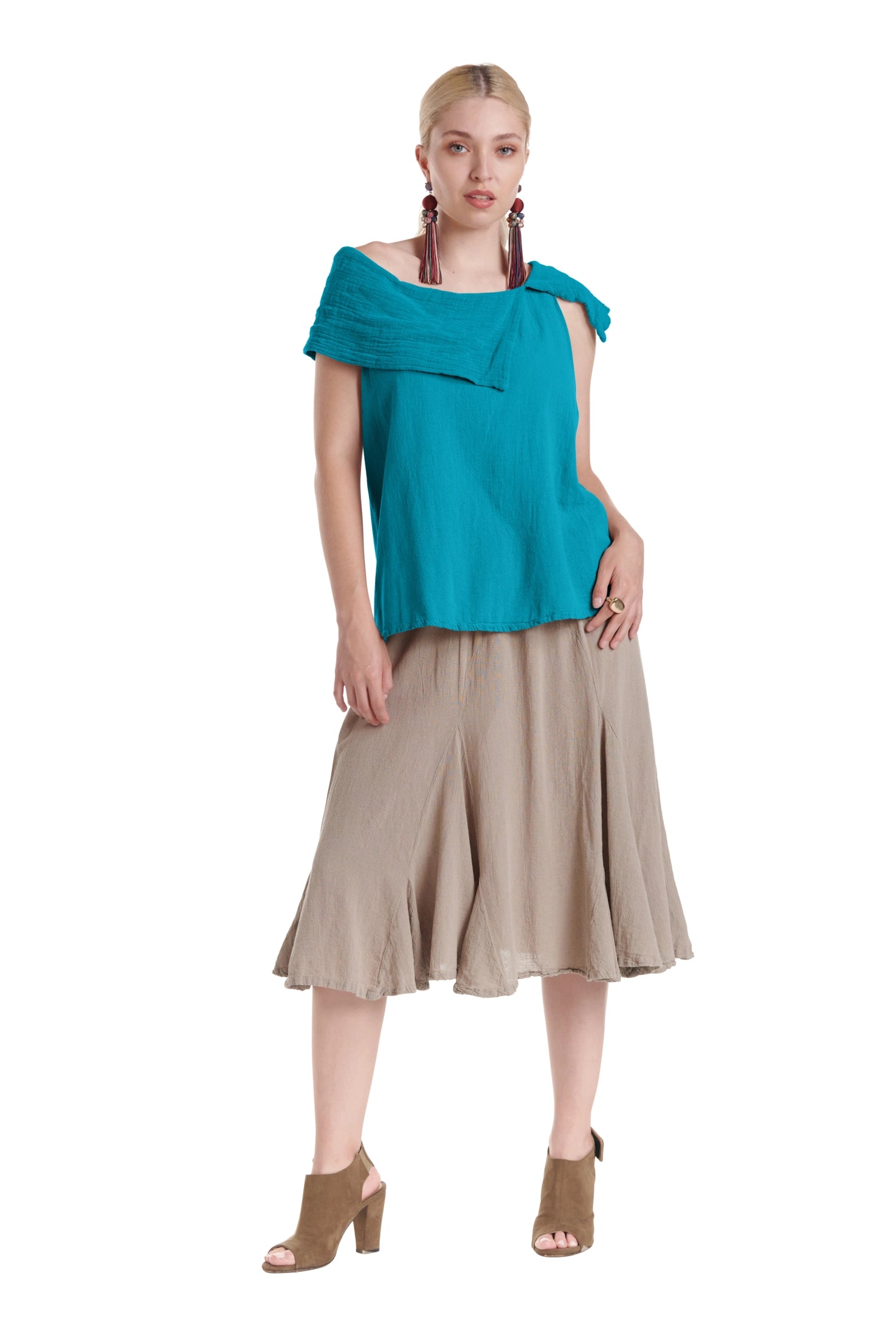 Bird Cotton Gauze Blouse-Oh My Gauze