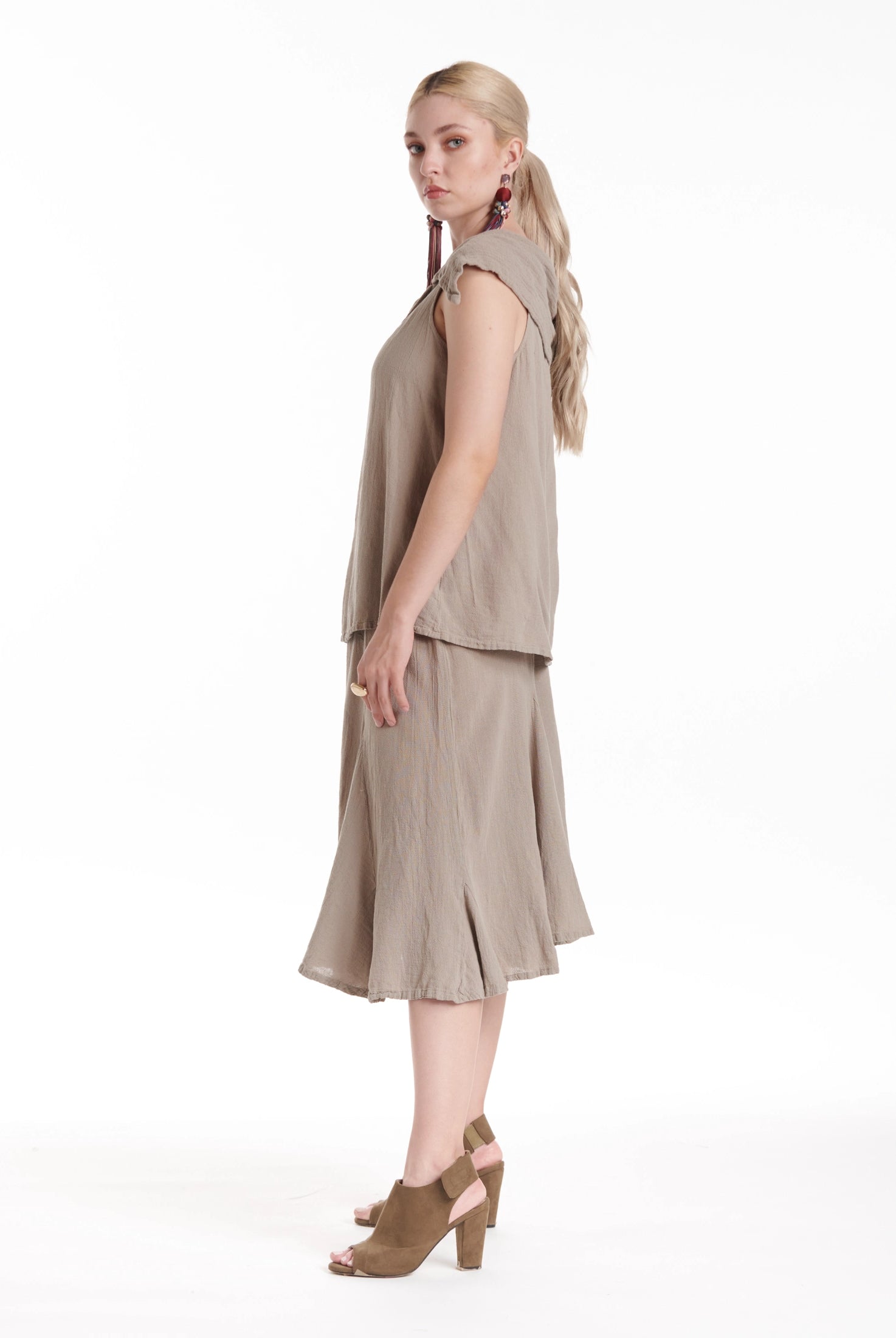 Bird Cotton Gauze Blouse-Oh My Gauze
