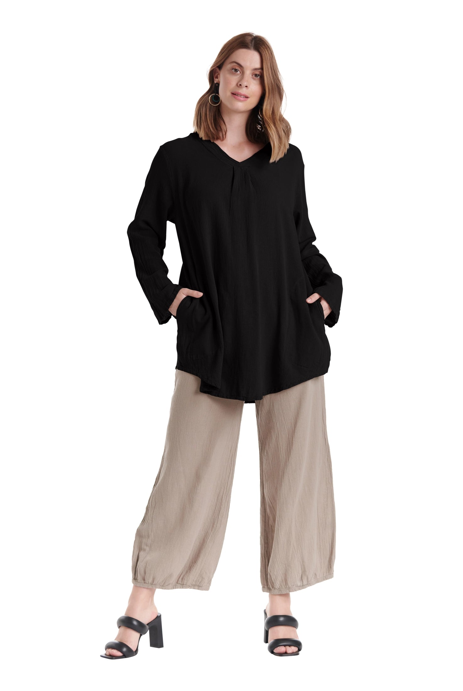 Brunch Cotton Gauze Blouse-Oh My Gauze