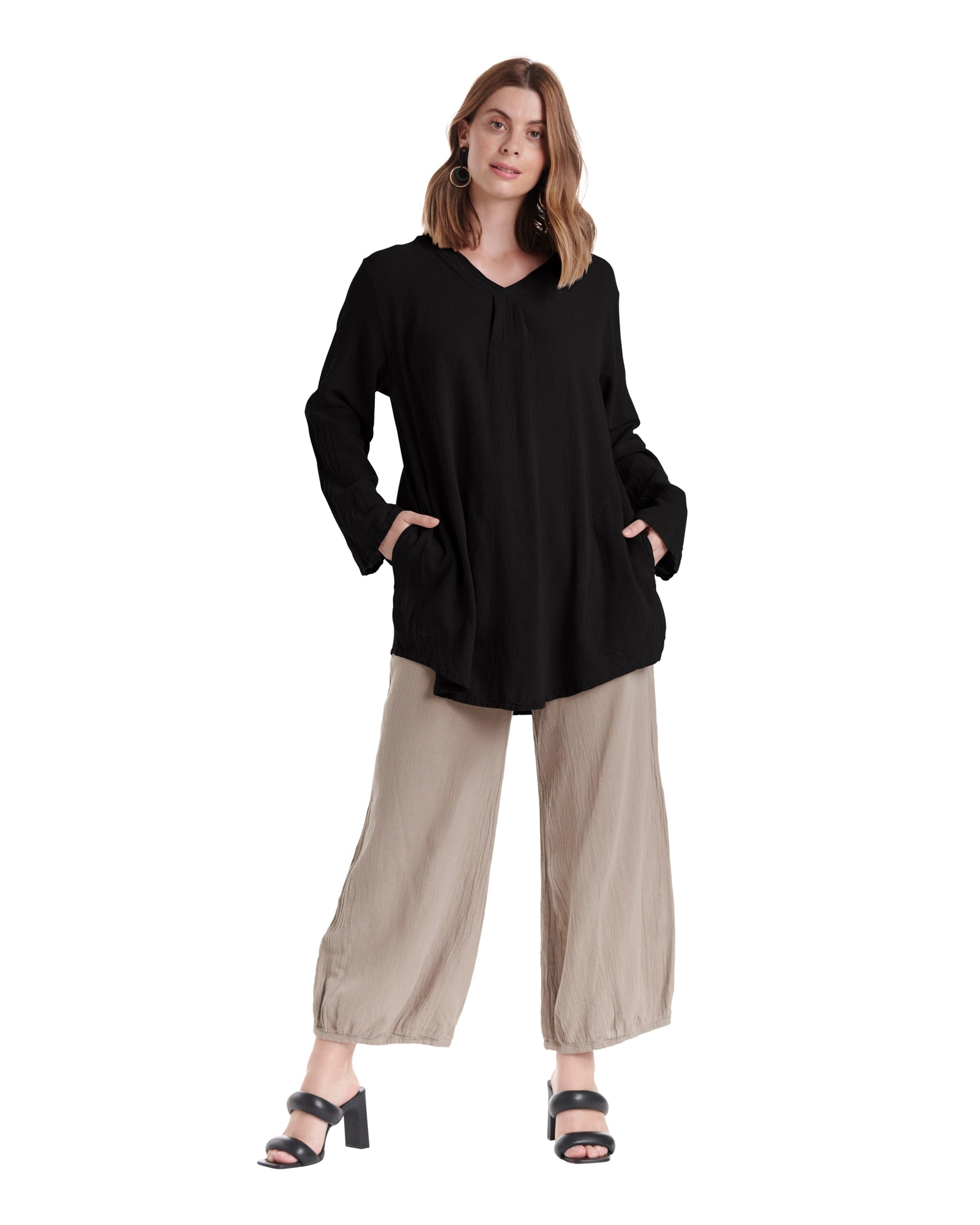 Brunch Cotton Gauze Blouse-Oh My Gauze