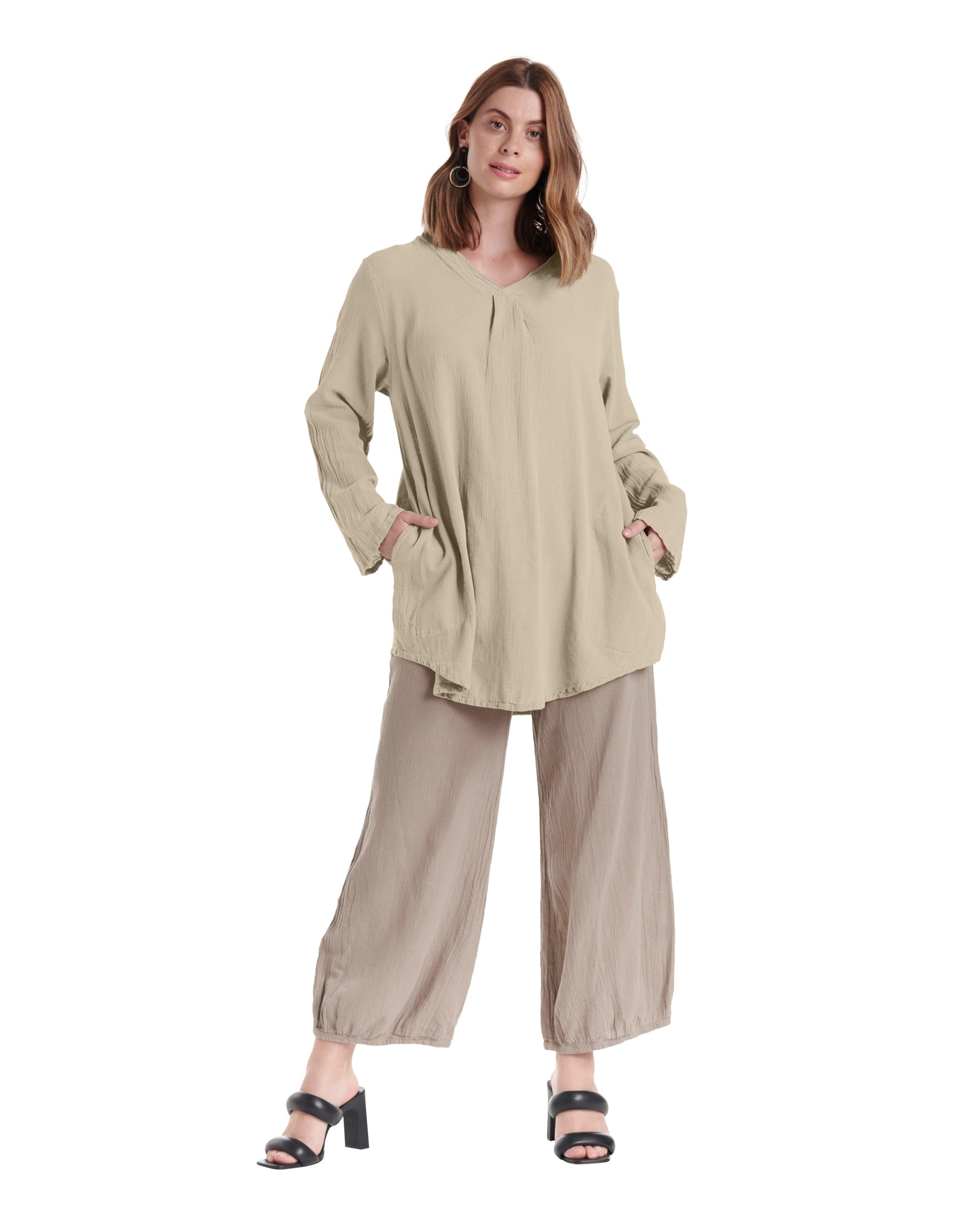 Brunch Cotton Gauze Blouse-Oh My Gauze