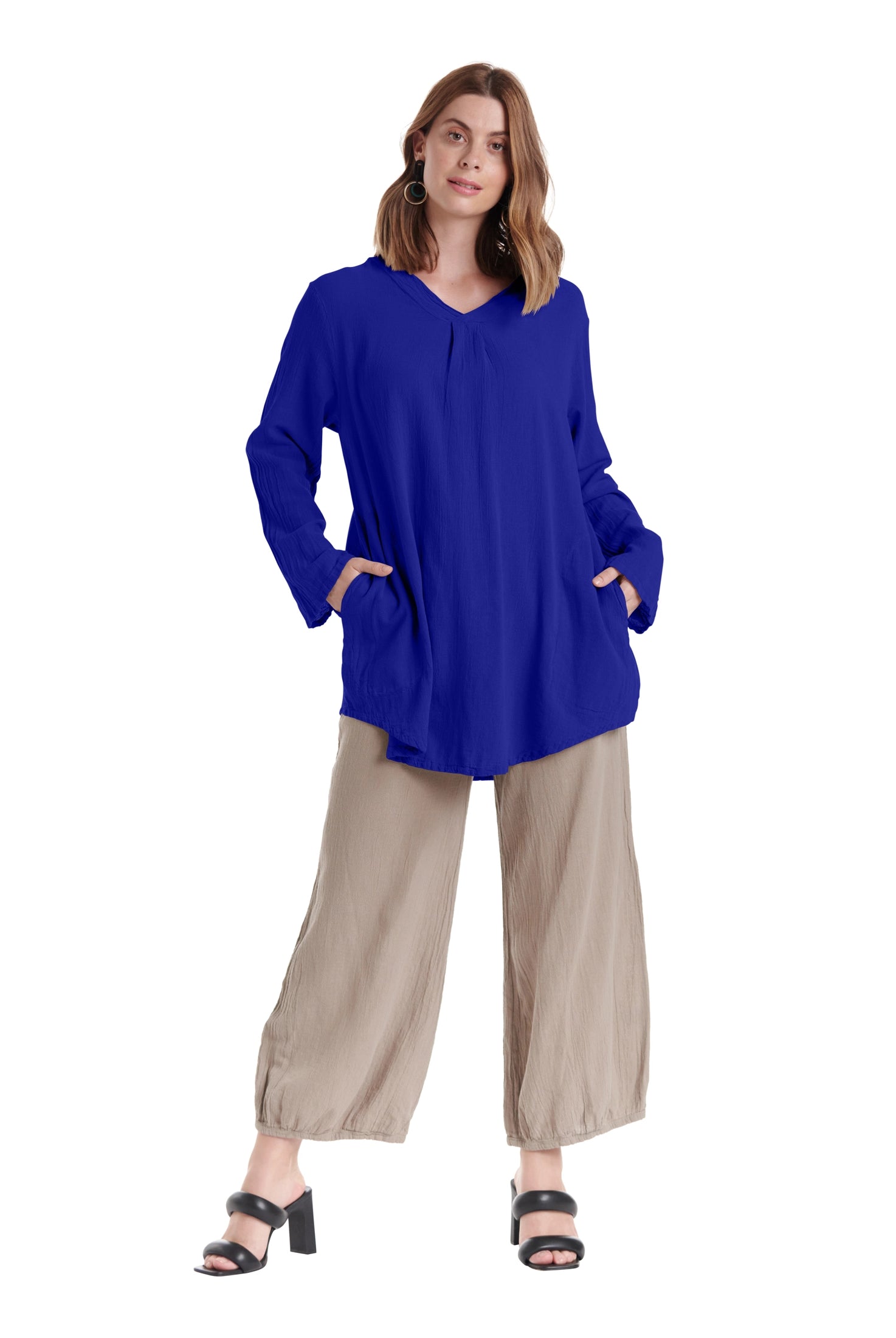 Brunch Cotton Gauze Blouse-Oh My Gauze