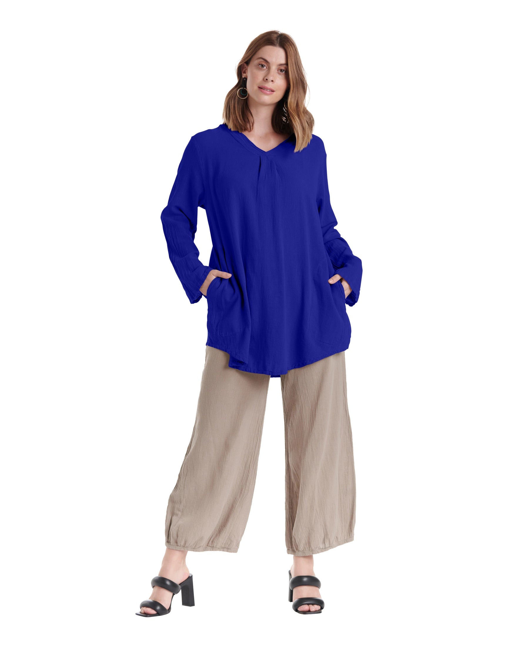 Brunch Cotton Gauze Blouse-Oh My Gauze