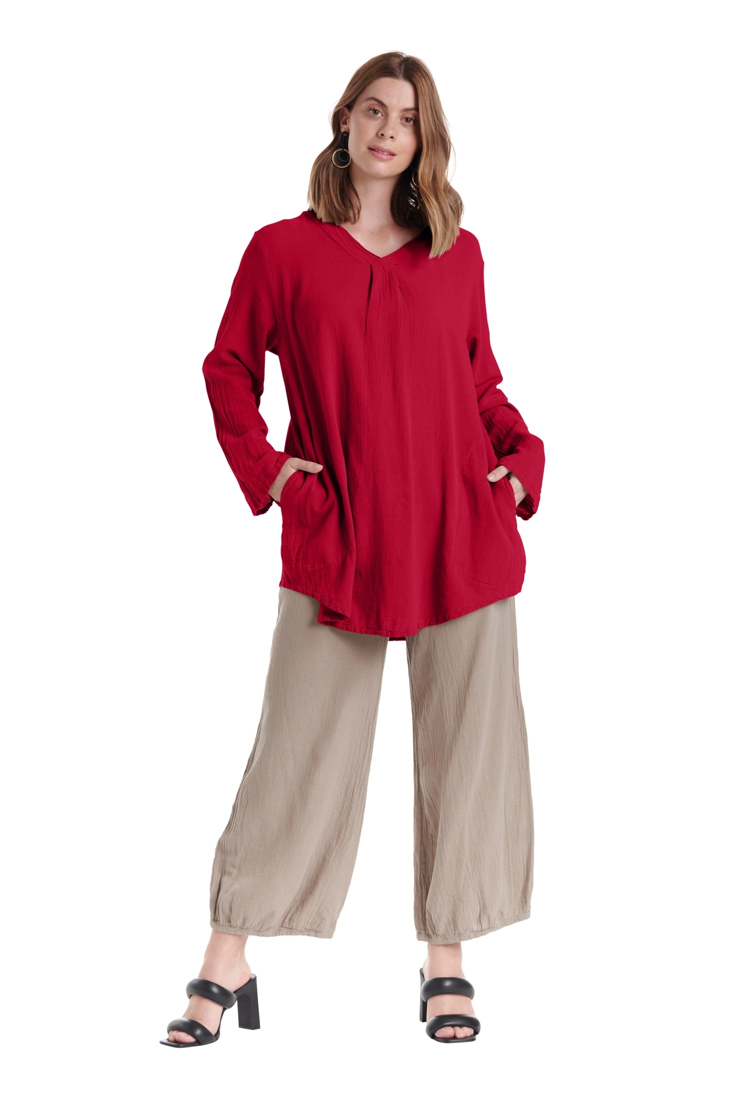 Brunch Cotton Gauze Blouse - Final Sale-Oh My Gauze