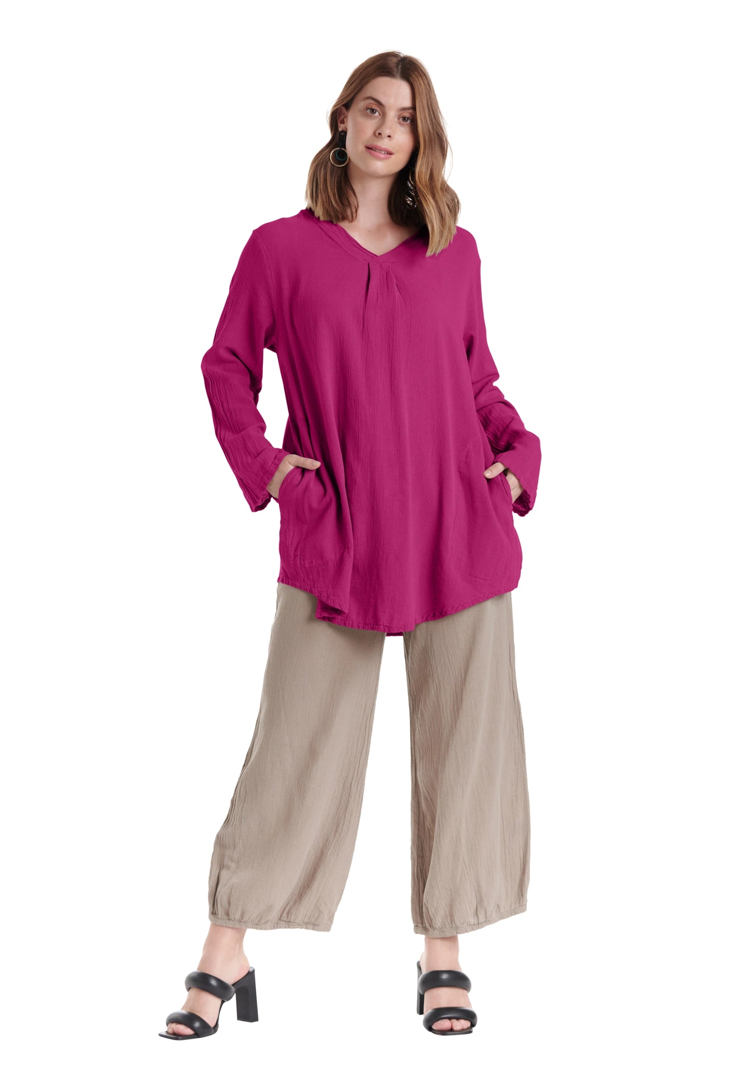 Brunch Cotton Gauze Blouse-Oh My Gauze