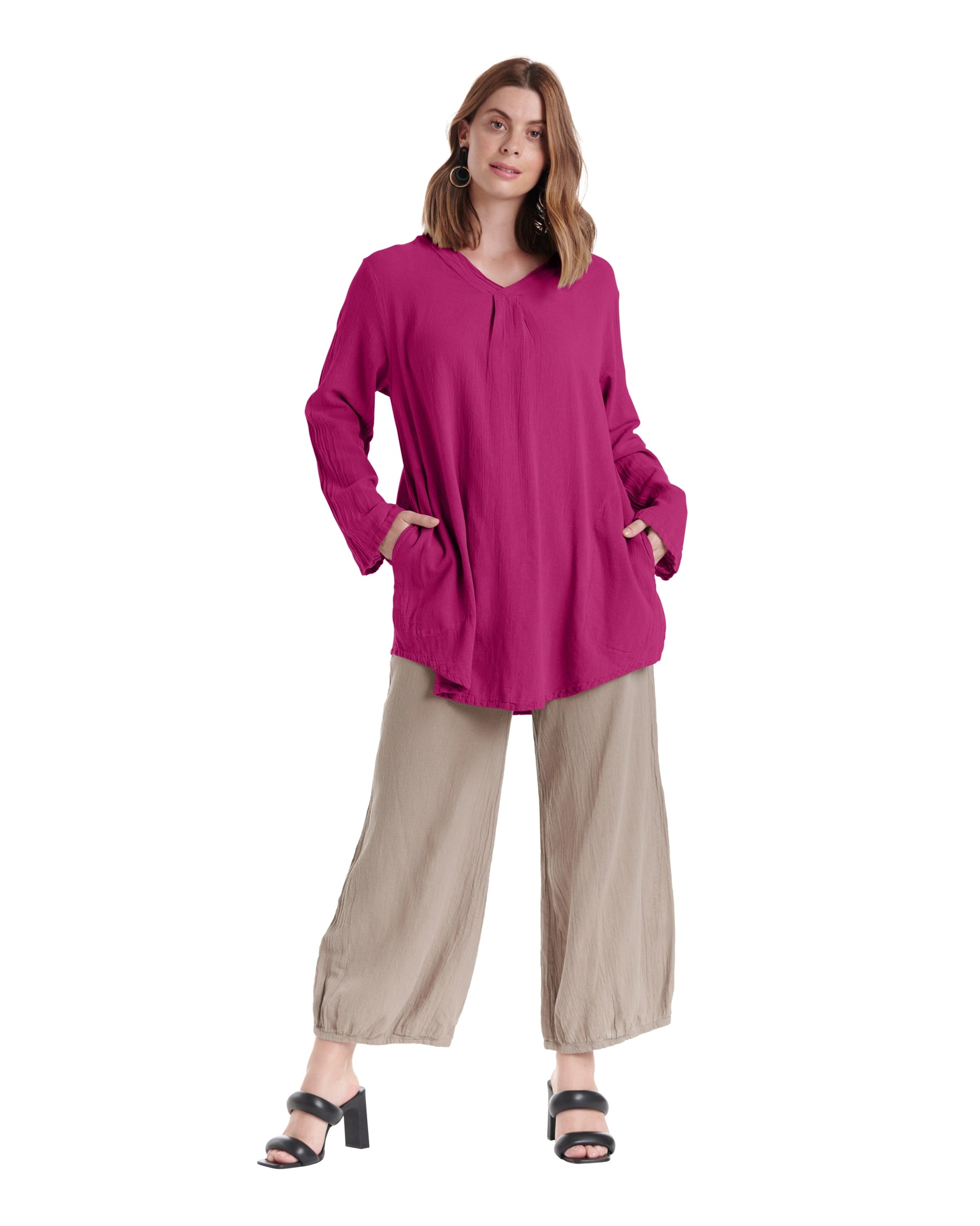 Brunch Cotton Gauze Blouse-Oh My Gauze