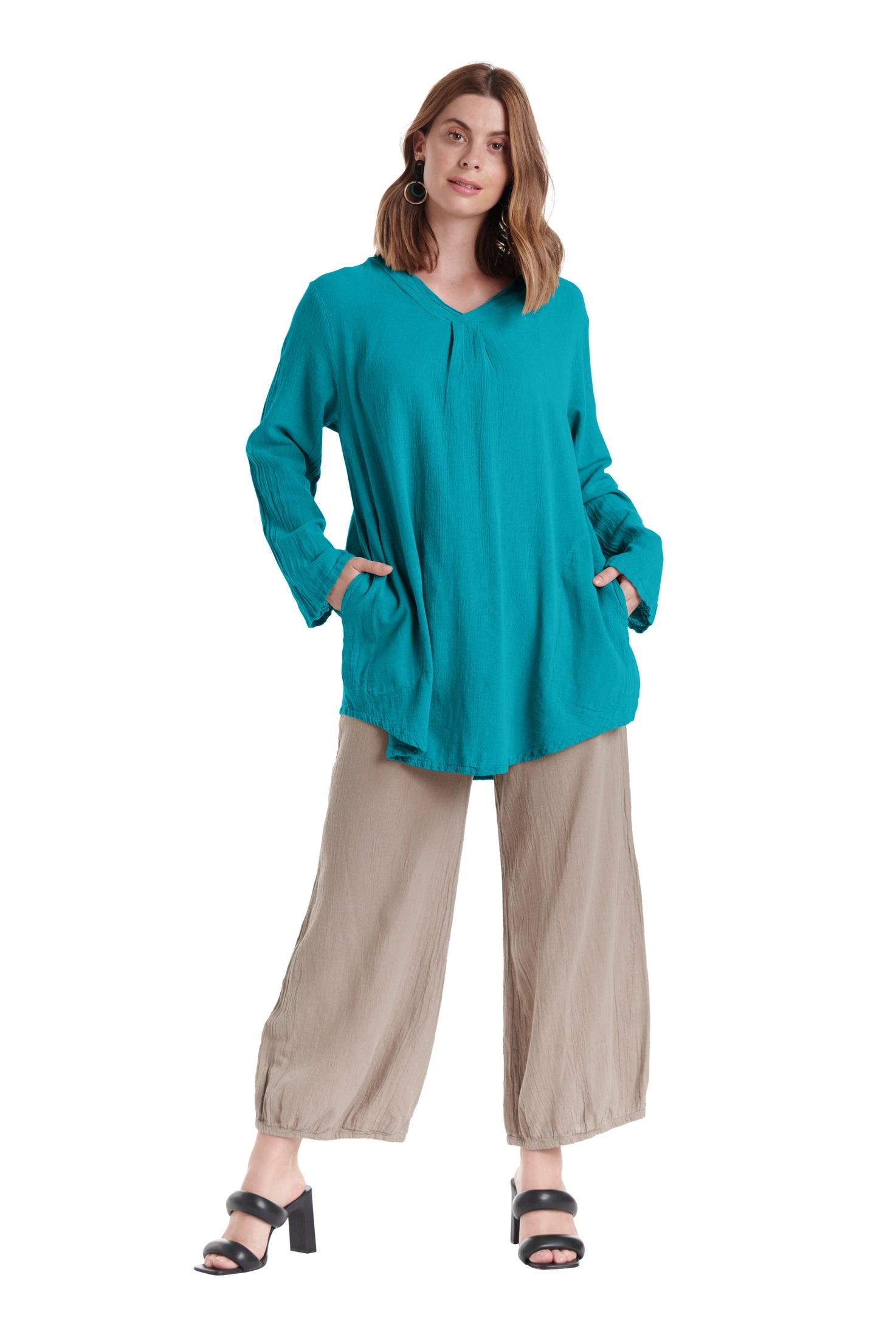 Brunch Cotton Gauze Blouse-Oh My Gauze