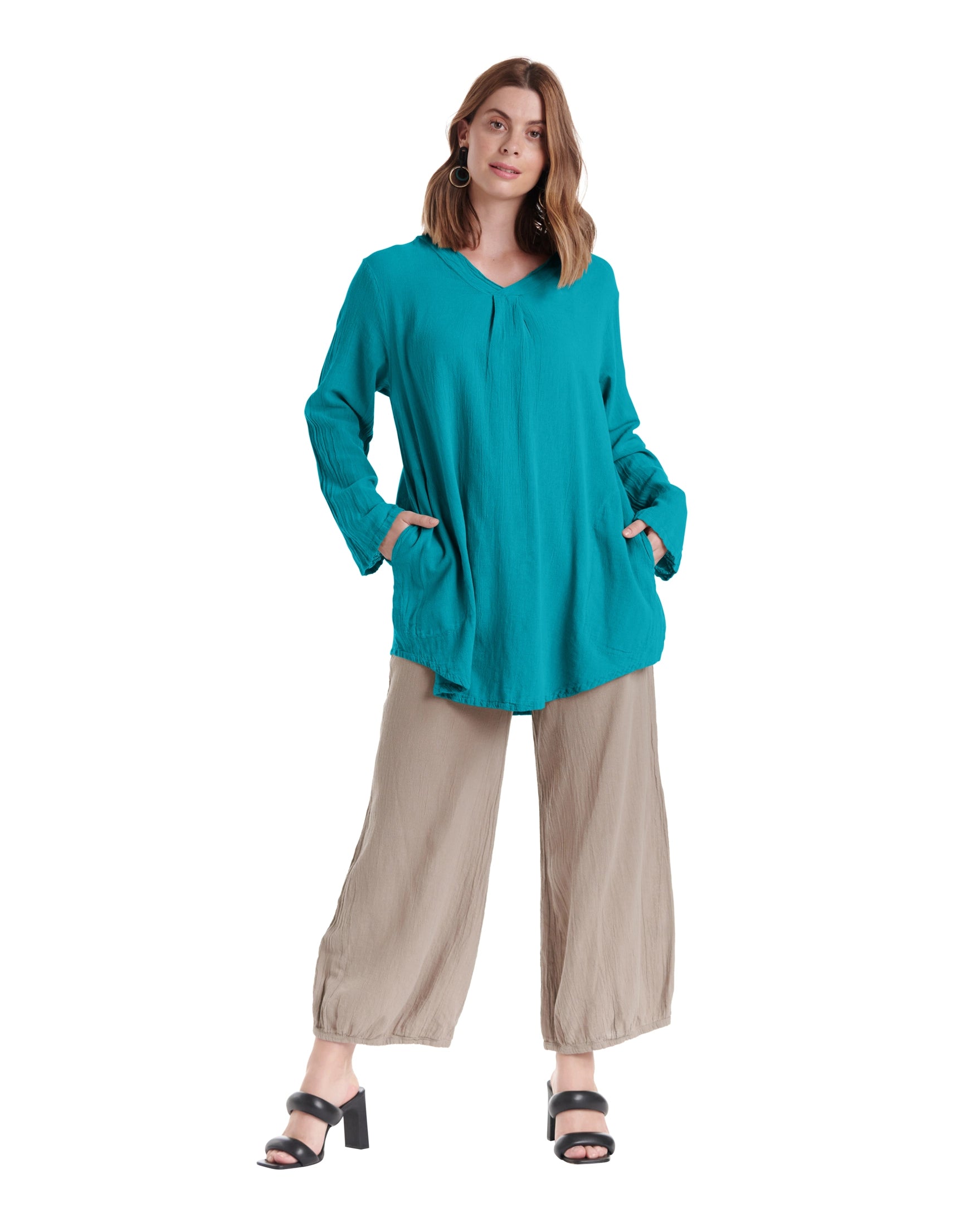 Brunch Cotton Gauze Blouse-Oh My Gauze