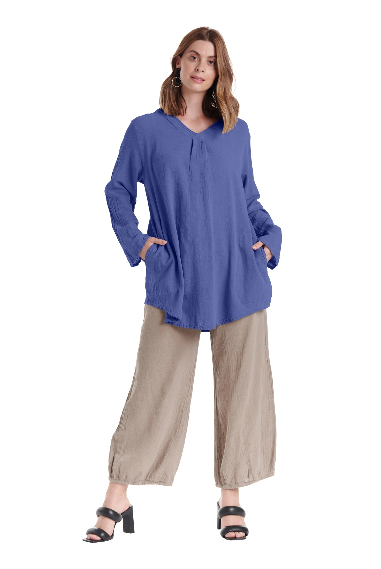 Brunch Cotton Gauze Blouse-Oh My Gauze