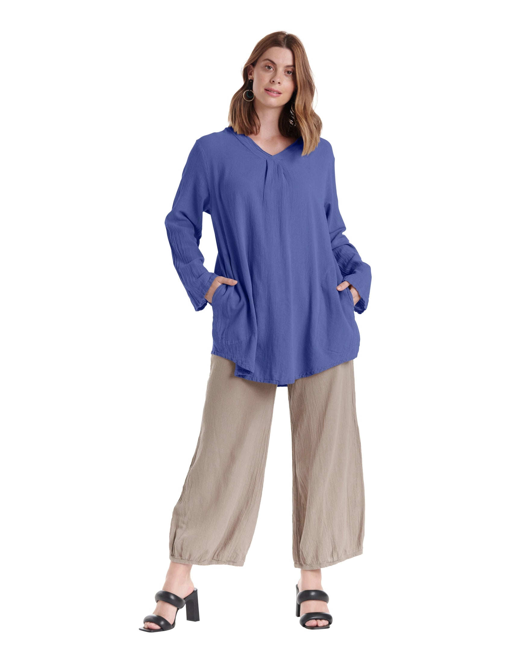 Brunch Cotton Gauze Blouse-Oh My Gauze