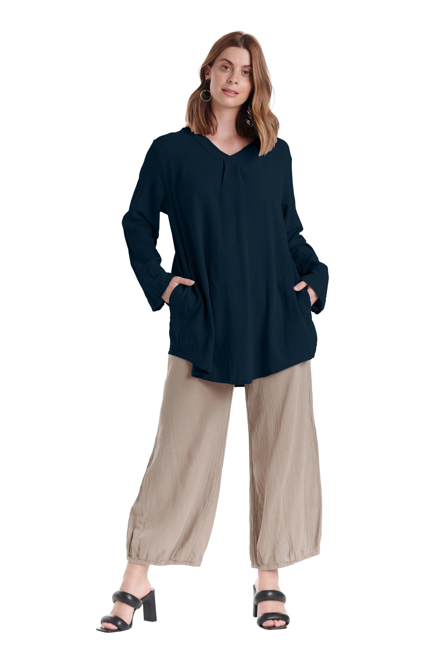 Brunch Cotton Gauze Blouse-Oh My Gauze