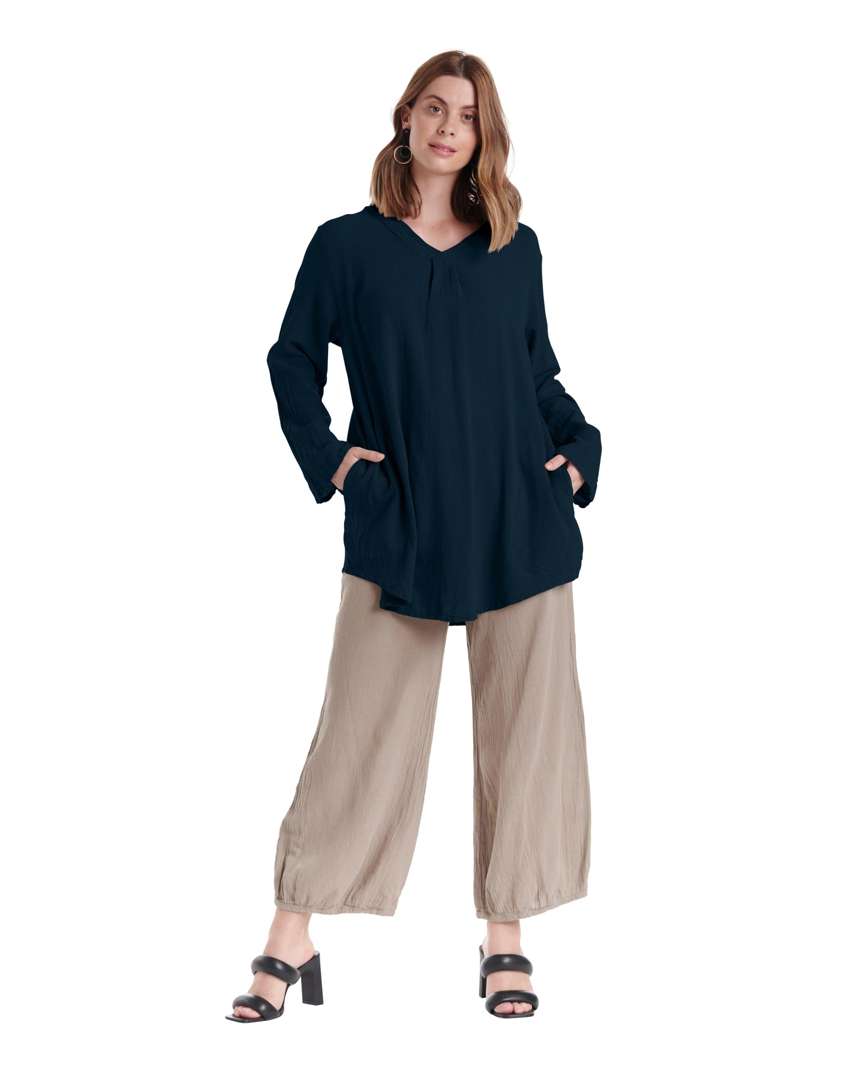 Brunch Cotton Gauze Blouse-Oh My Gauze