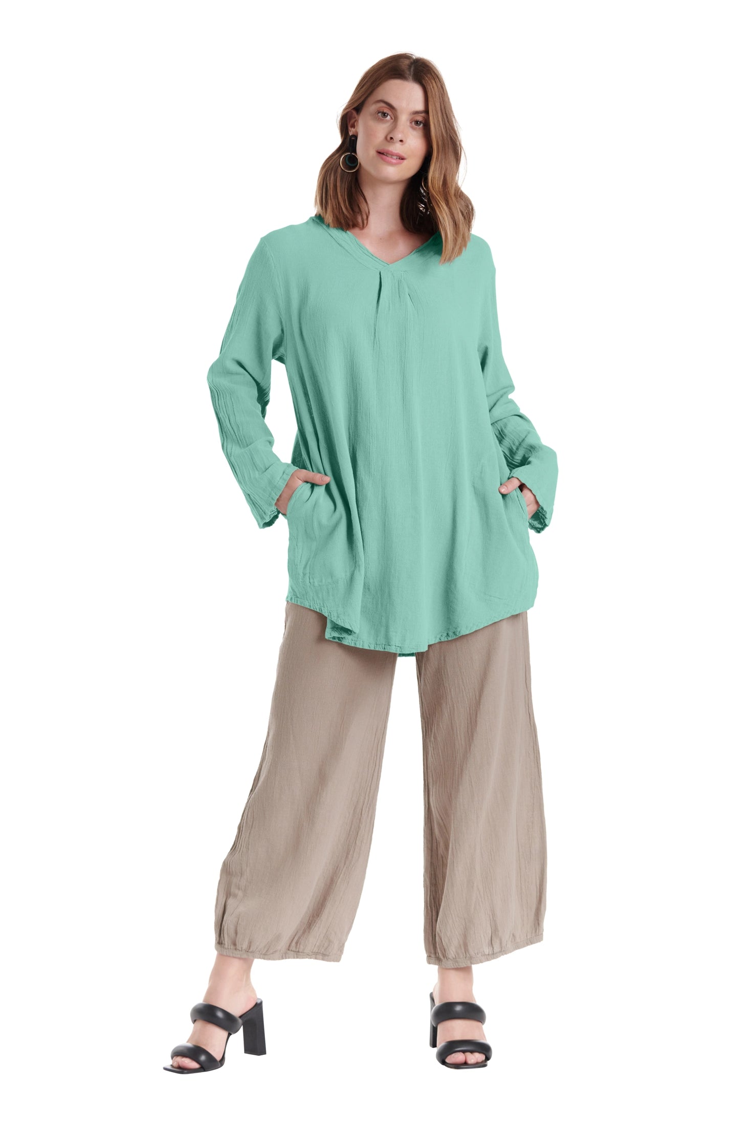 Brunch Cotton Gauze Blouse - Final Sale-Oh My Gauze