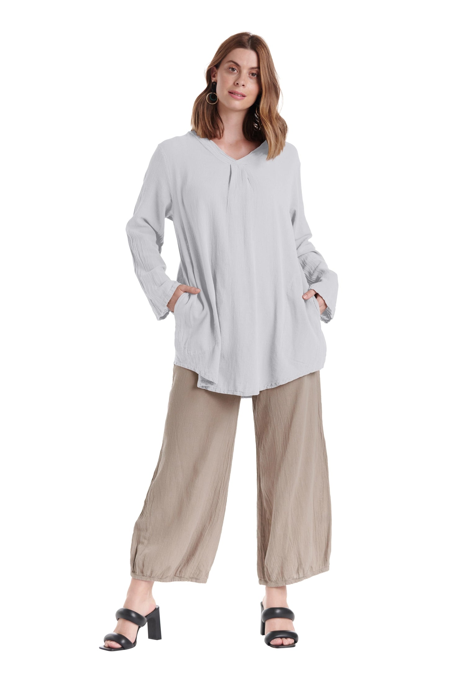 Brunch Cotton Gauze Blouse-Oh My Gauze