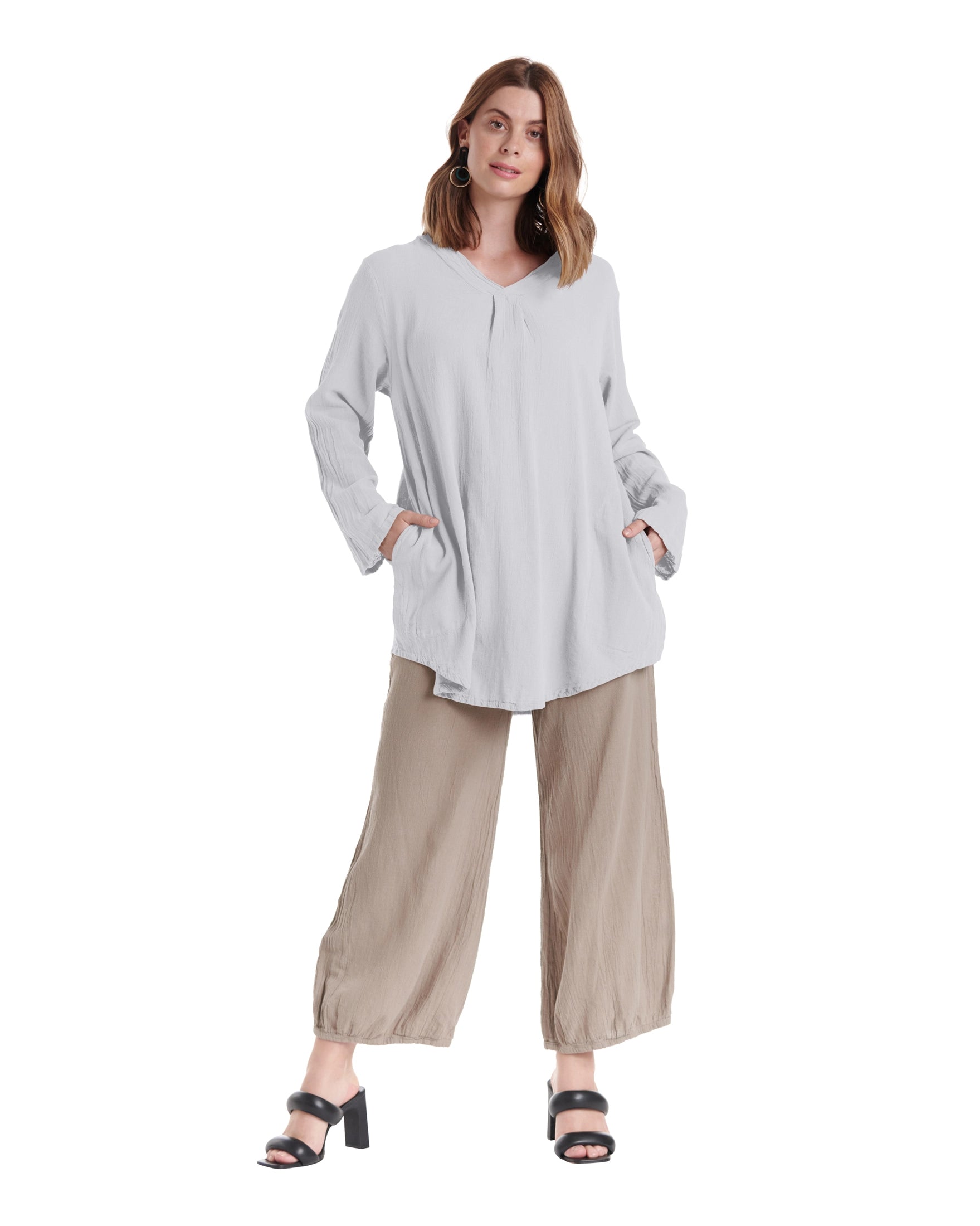 Brunch Cotton Gauze Blouse-Oh My Gauze