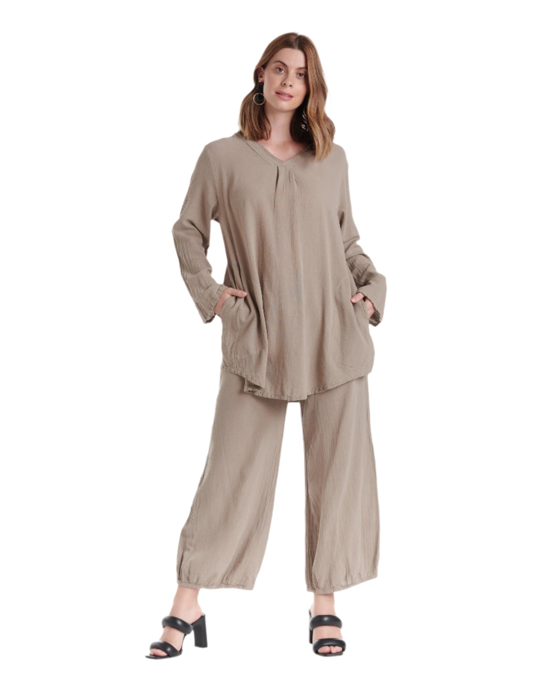 Brunch Cotton Gauze Blouse-Oh My Gauze