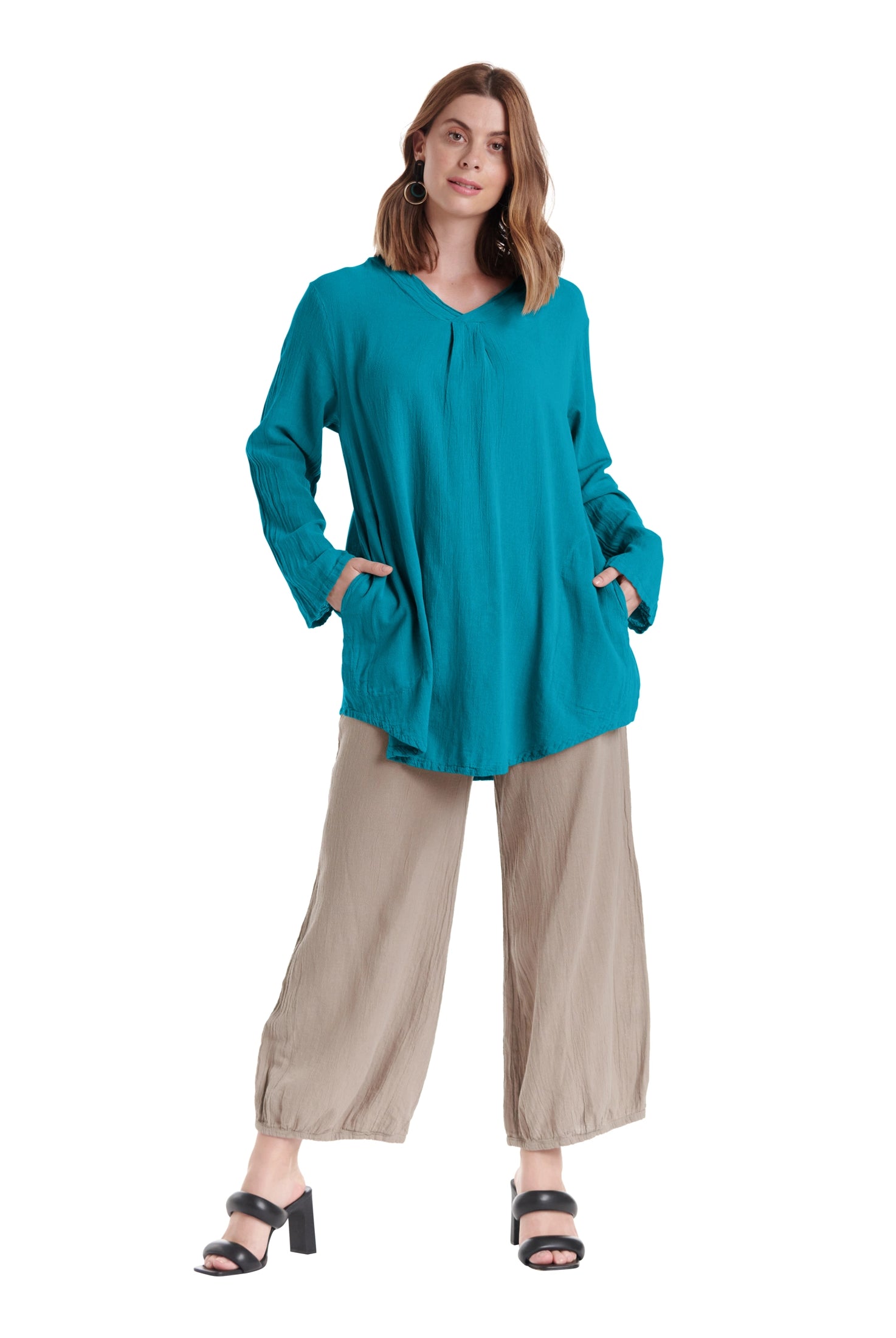 Brunch Cotton Gauze Blouse - Final Sale-Oh My Gauze