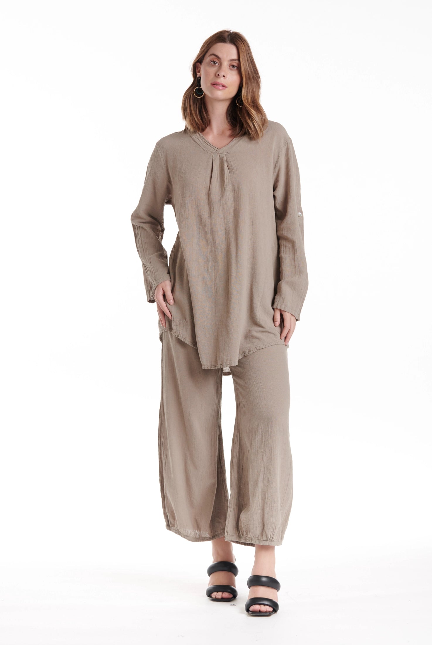 Brunch Cotton Gauze Blouse - Final Sale-Oh My Gauze