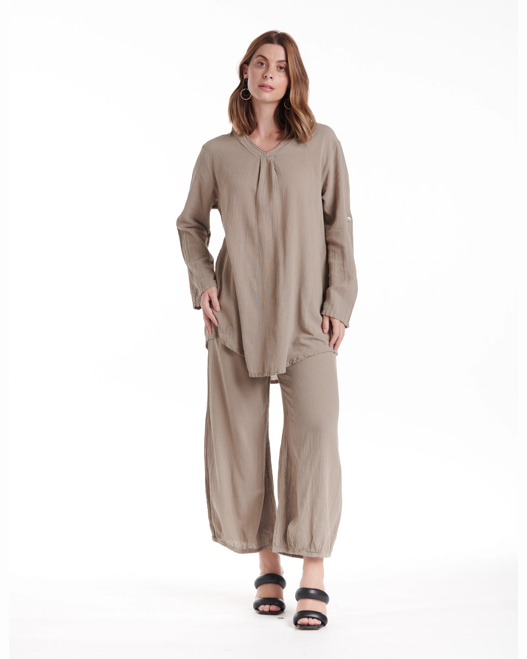 Brunch Cotton Gauze Blouse - Final Sale-Oh My Gauze